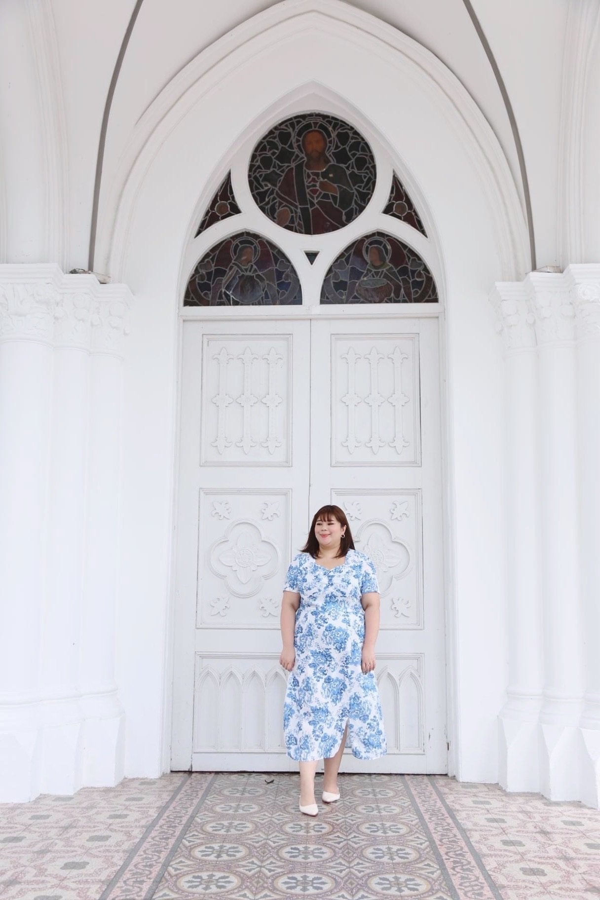 Love+ Luxe Porcelain Maxi Dress |Plus Size Dress