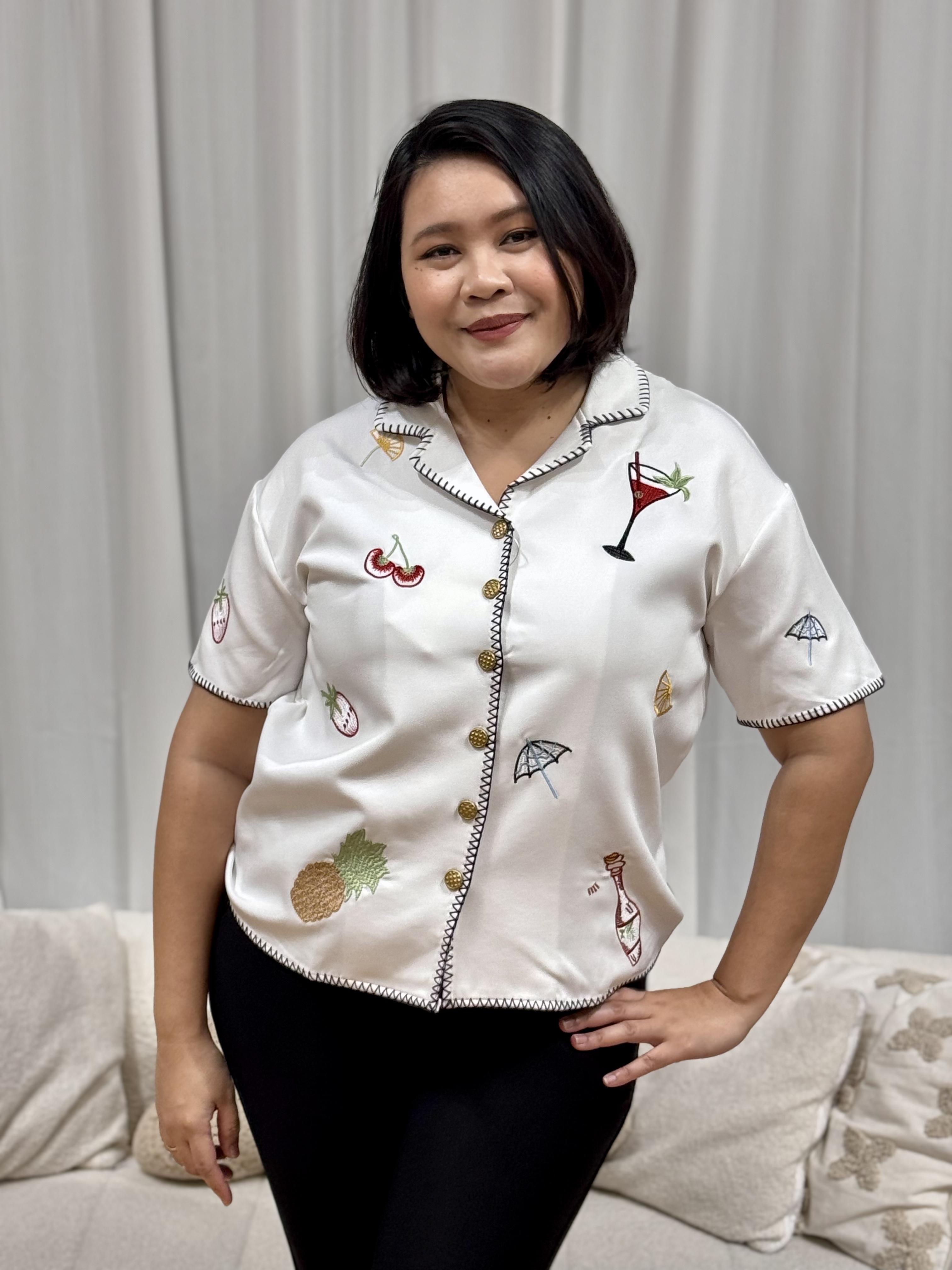 Yoana Mojito Cocktail  Blouse | Plus Size Blouse