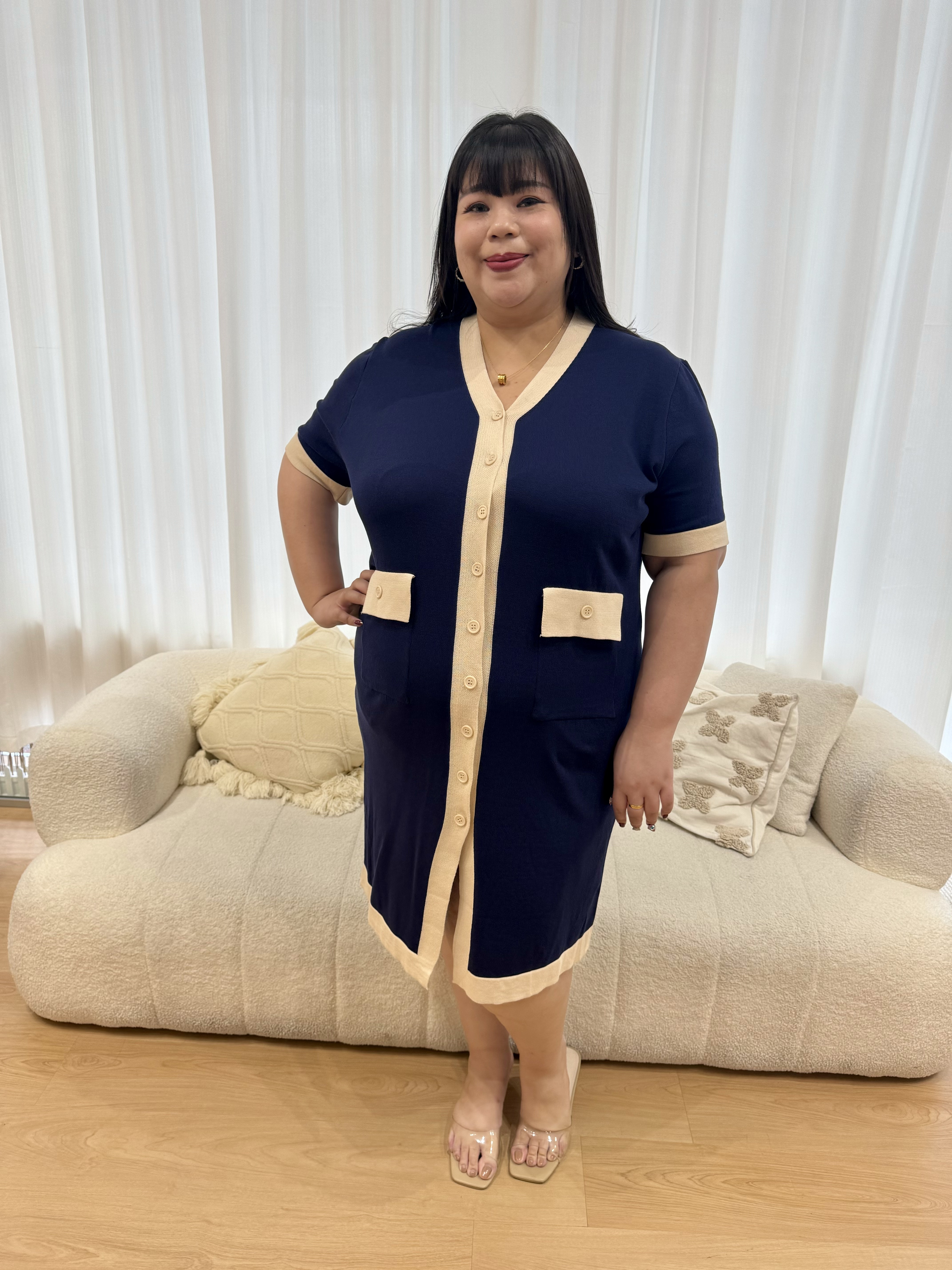 Maison button knitted dress