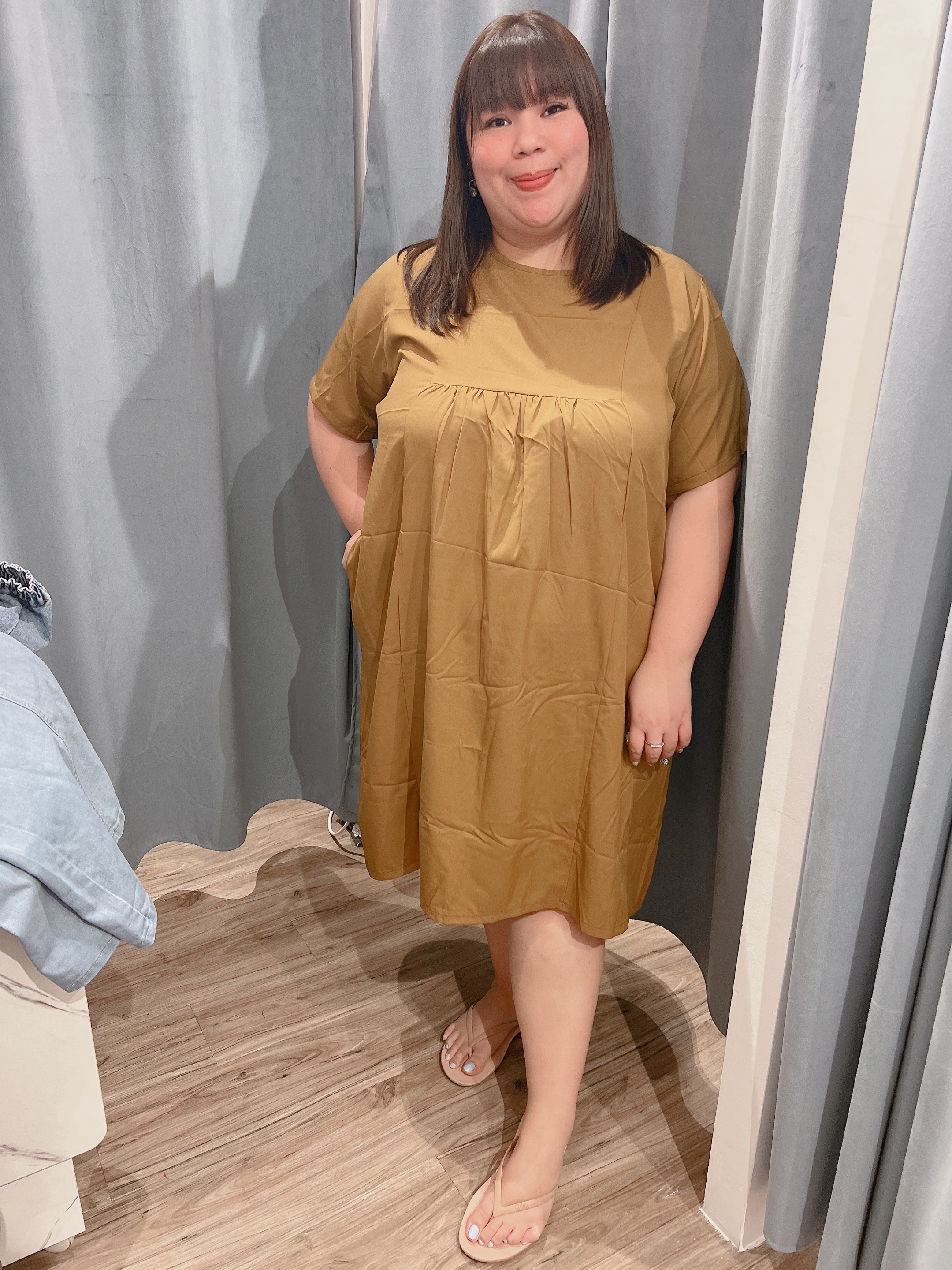 Bella Olive Shift Dress | Plus Size Dress