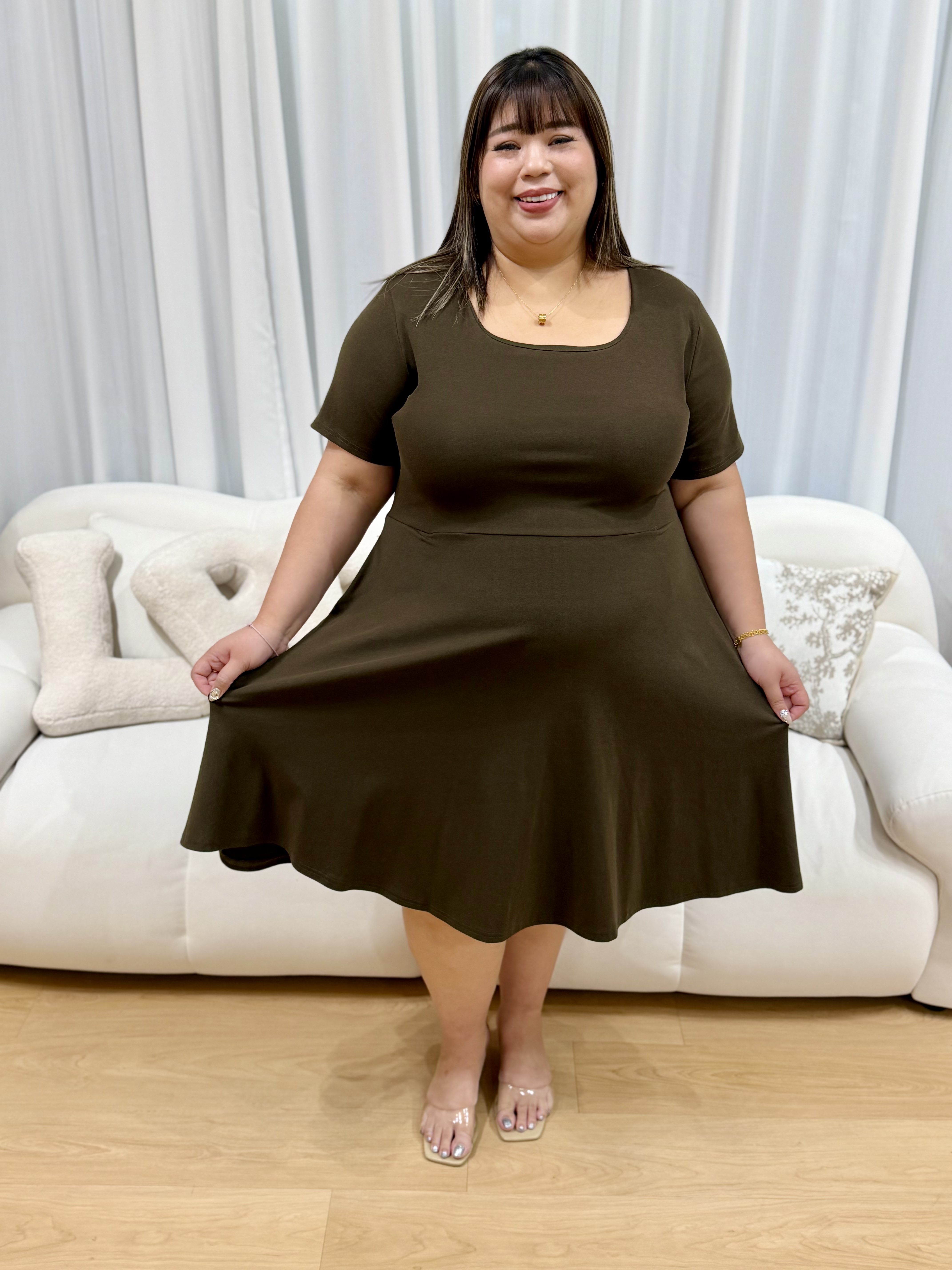 Marvy Box Premium Cotton Dress | Plus Size Dress