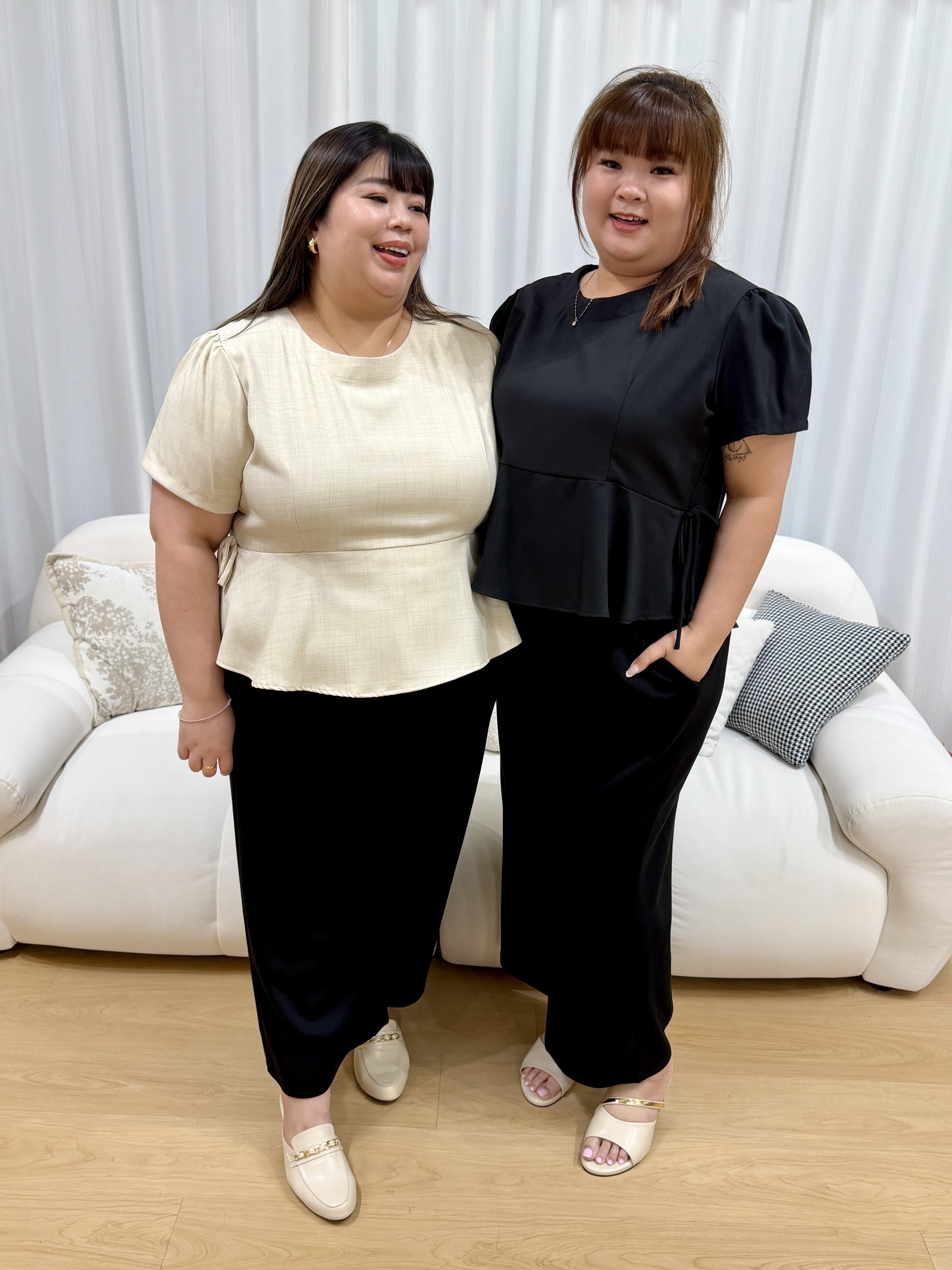 Missy Ribbon Work Top | Plus Size Top