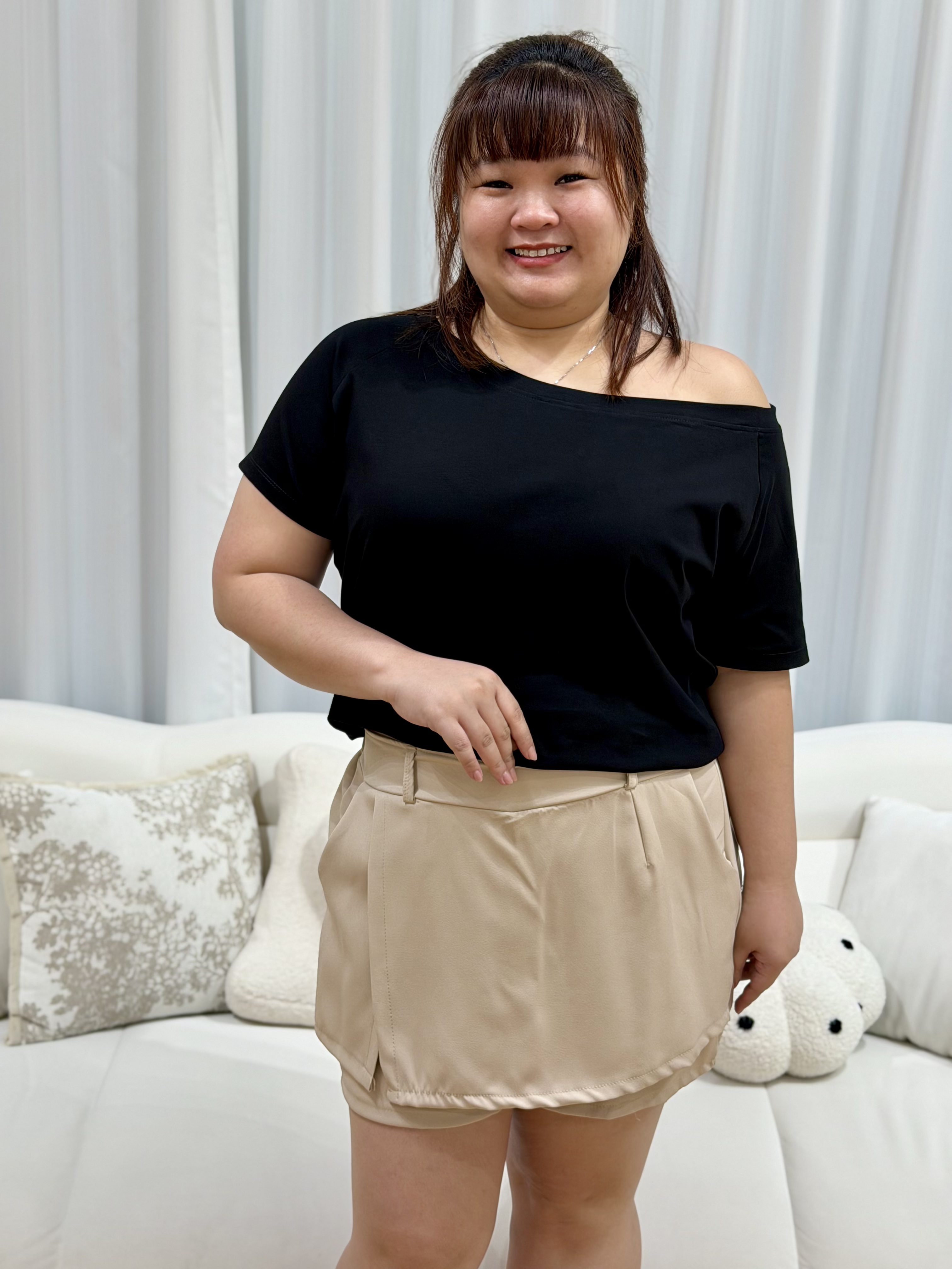 Carolline Bucket Layer Skort | Plus Size Skort