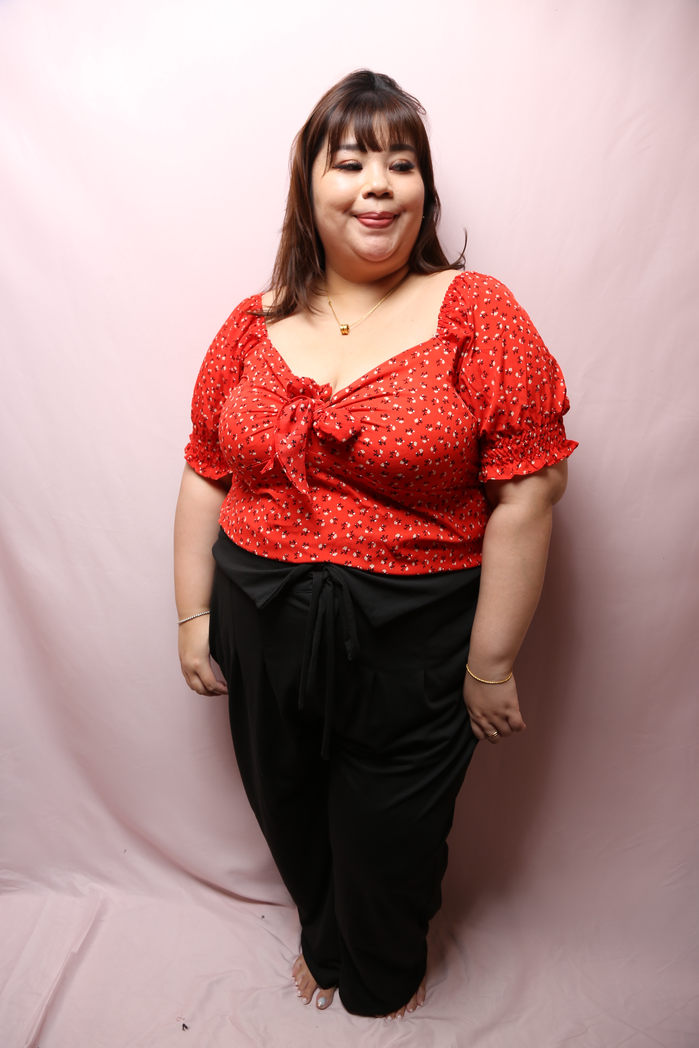 Tie A Bow Bustier Top Plus Size Top
