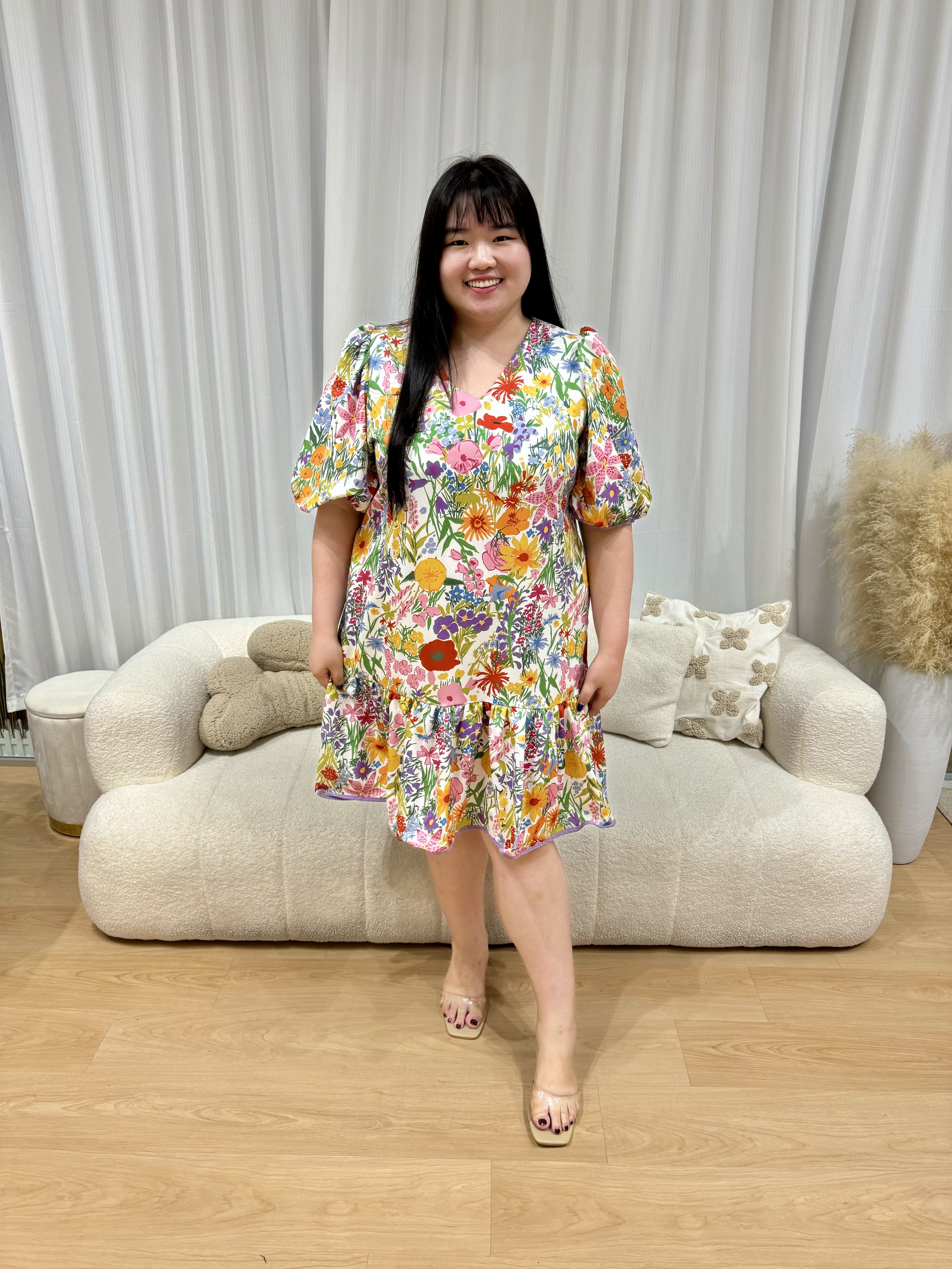 Love+ Cassia Vibrant Floral dress | Plus Size Dress