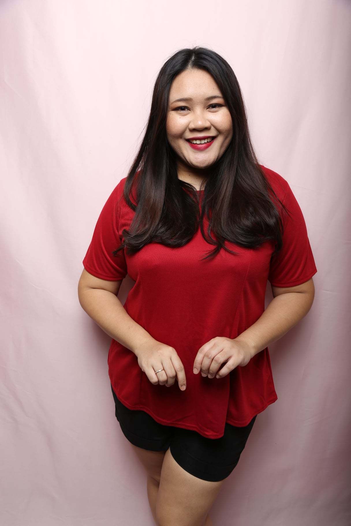 Red plus deals size top