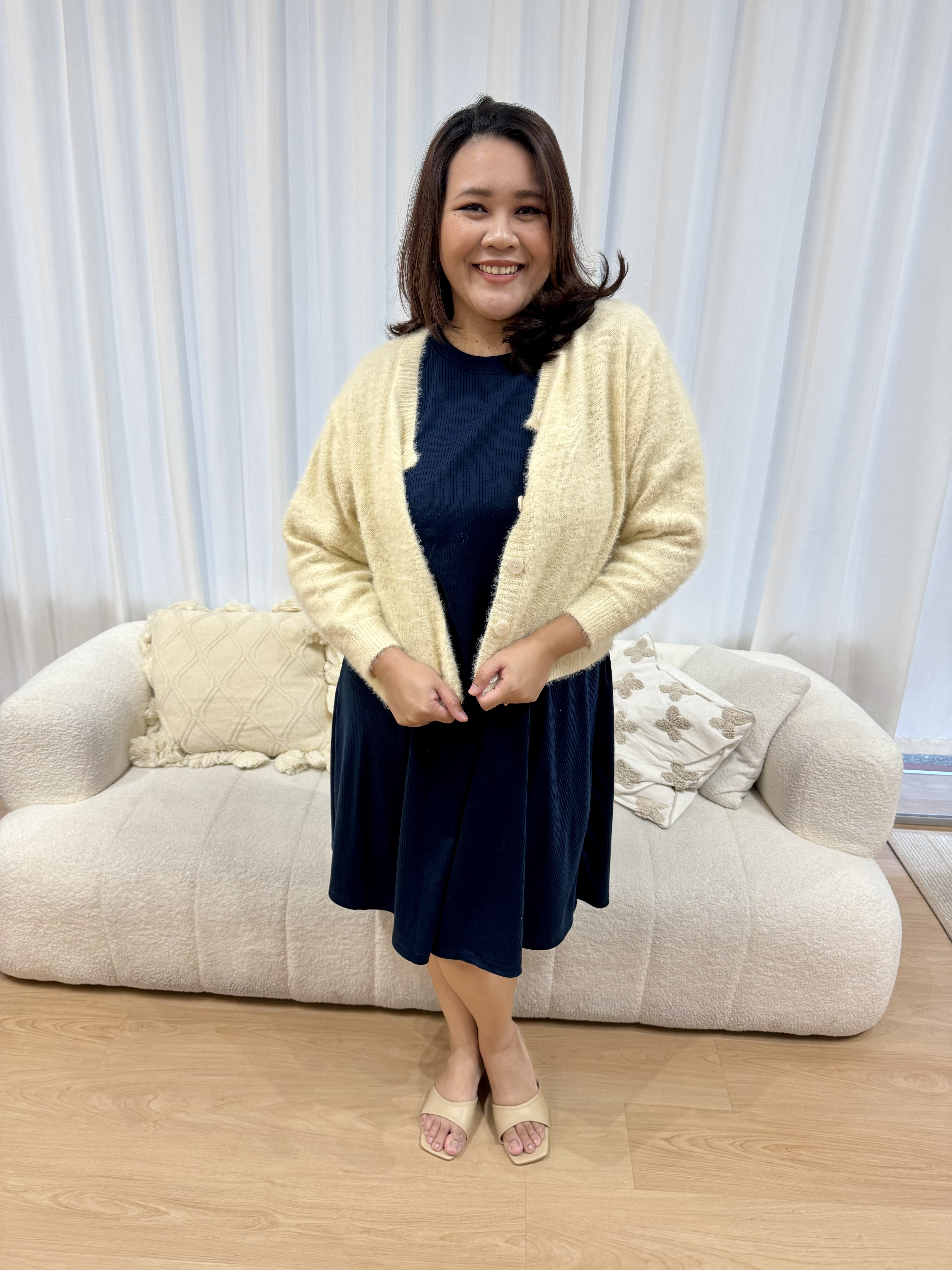 Hazel Mao Mao Long Sleeve Cardigan