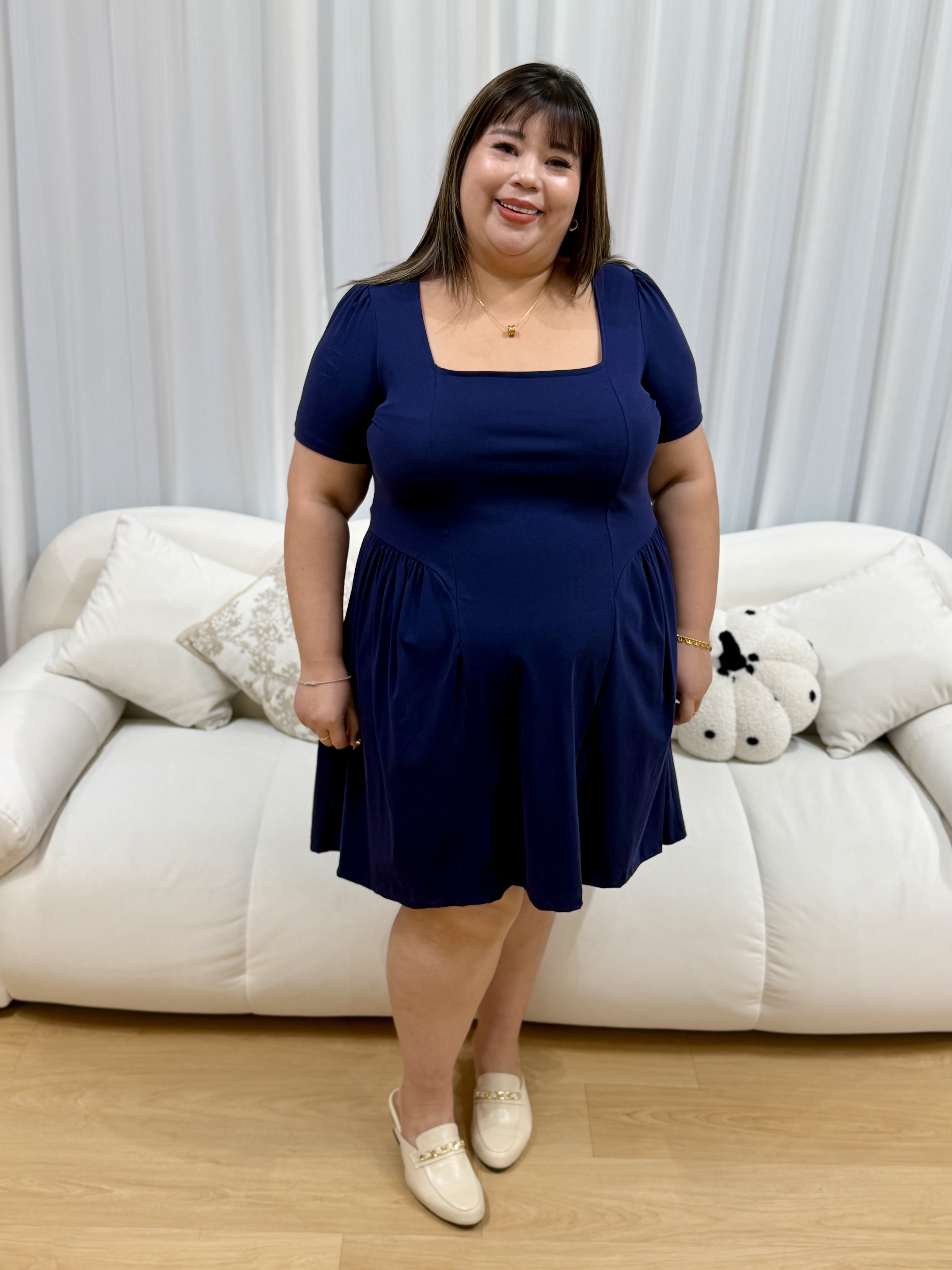 Love+ Welcia Flutter Premium Cotton Dress | Plus Size Dress