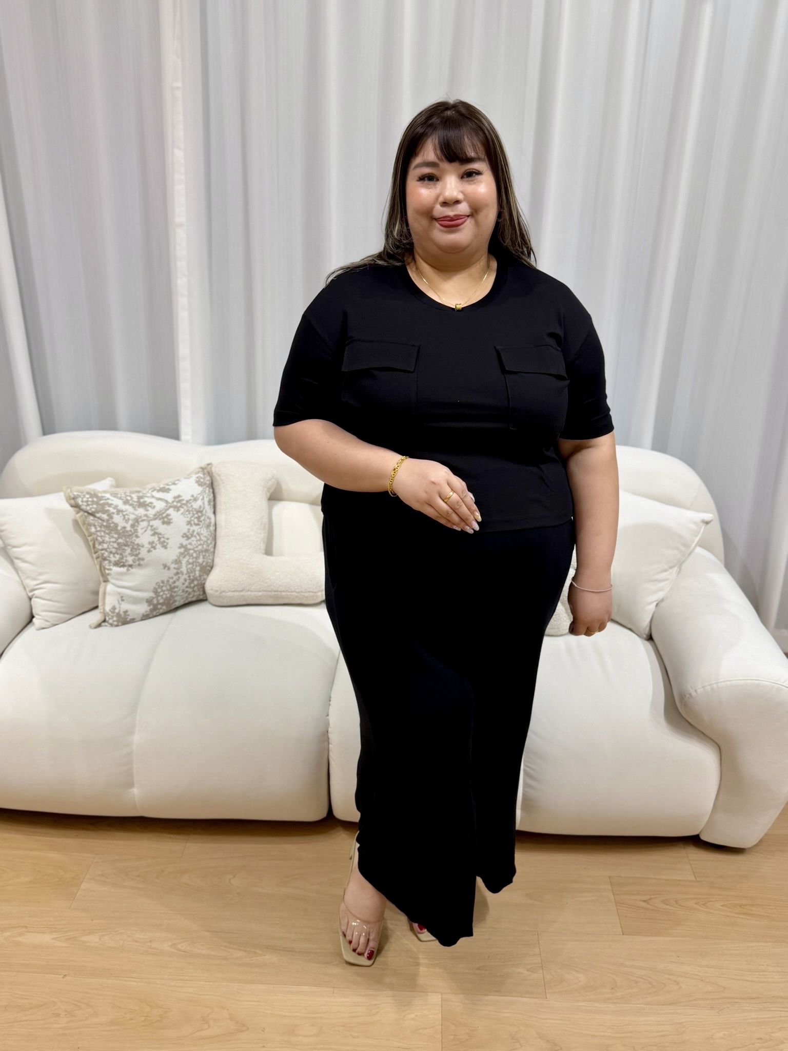 Wendi Cotton Twin Pocket Top | Plus Size Top