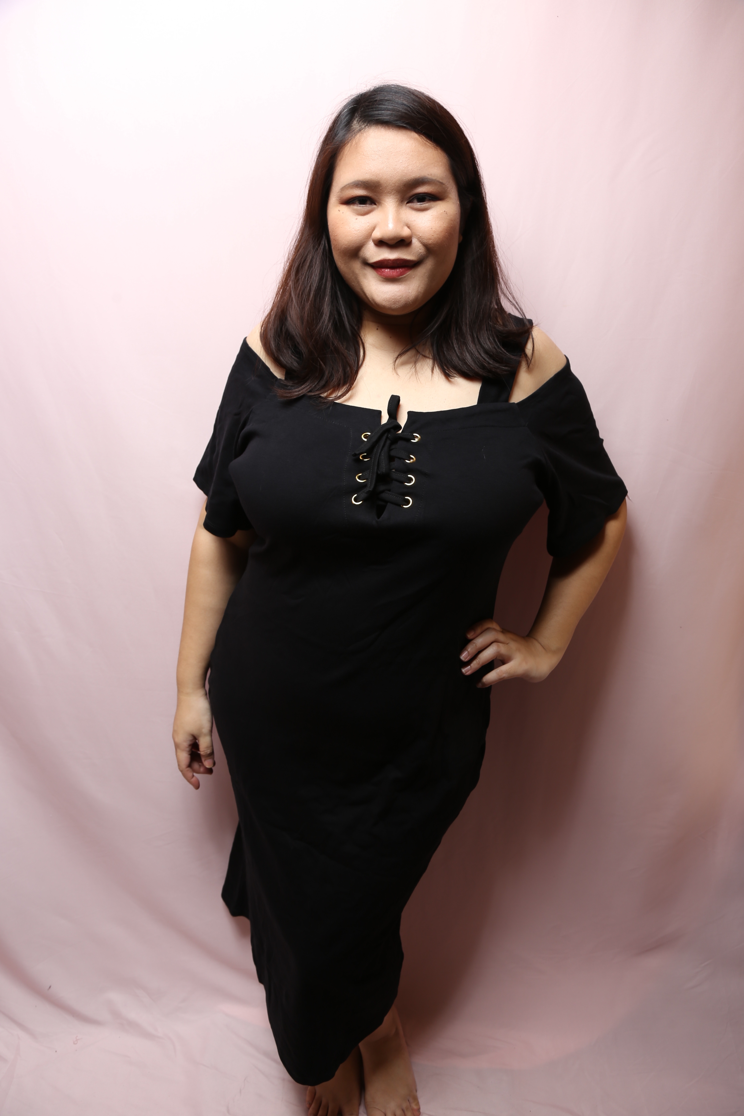 Love+ Shoe Lace Cotton Dress #02 | Plus Size Dress