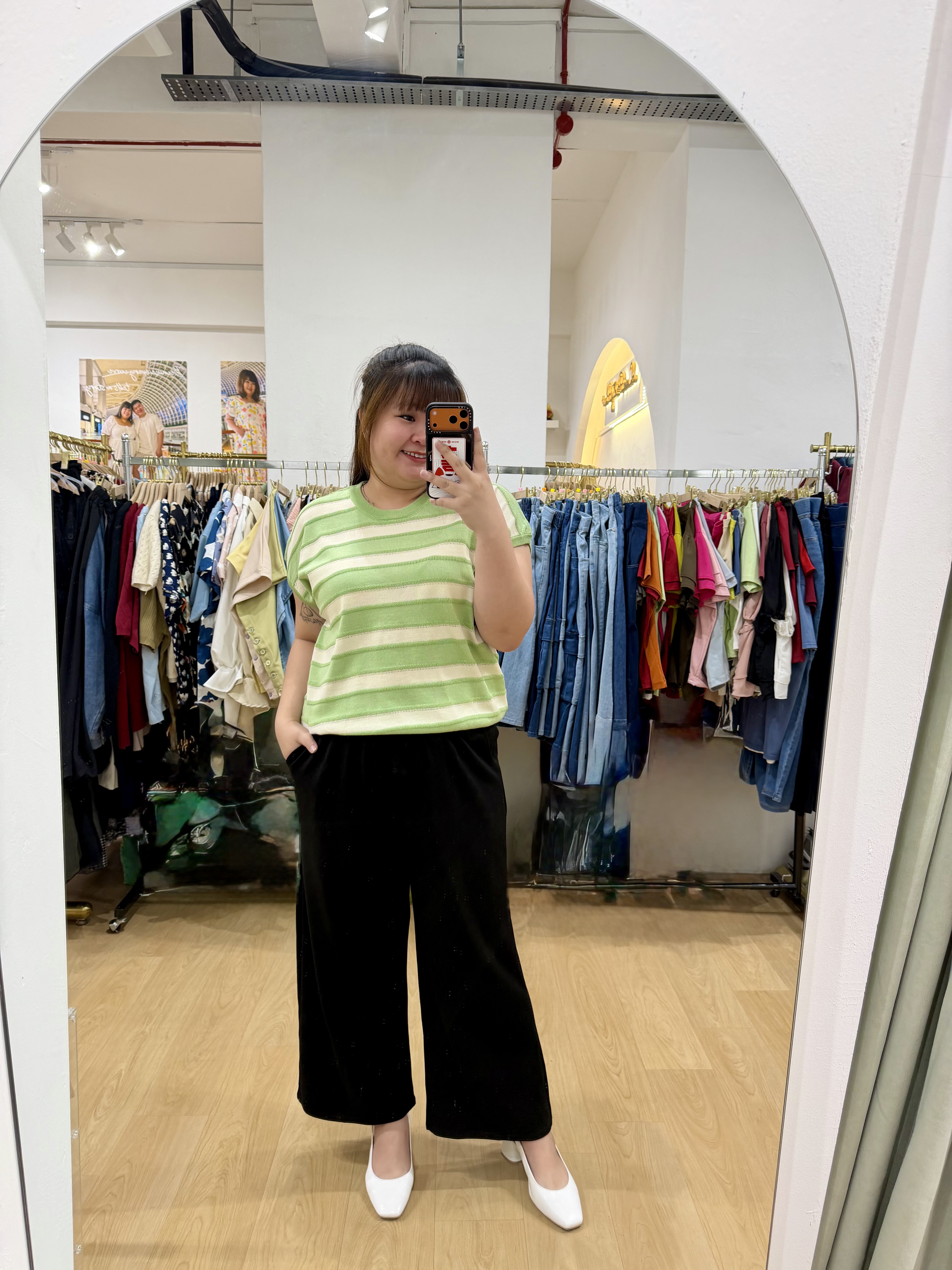 Popping Stripes Soft Knit Top | Plus Size Top