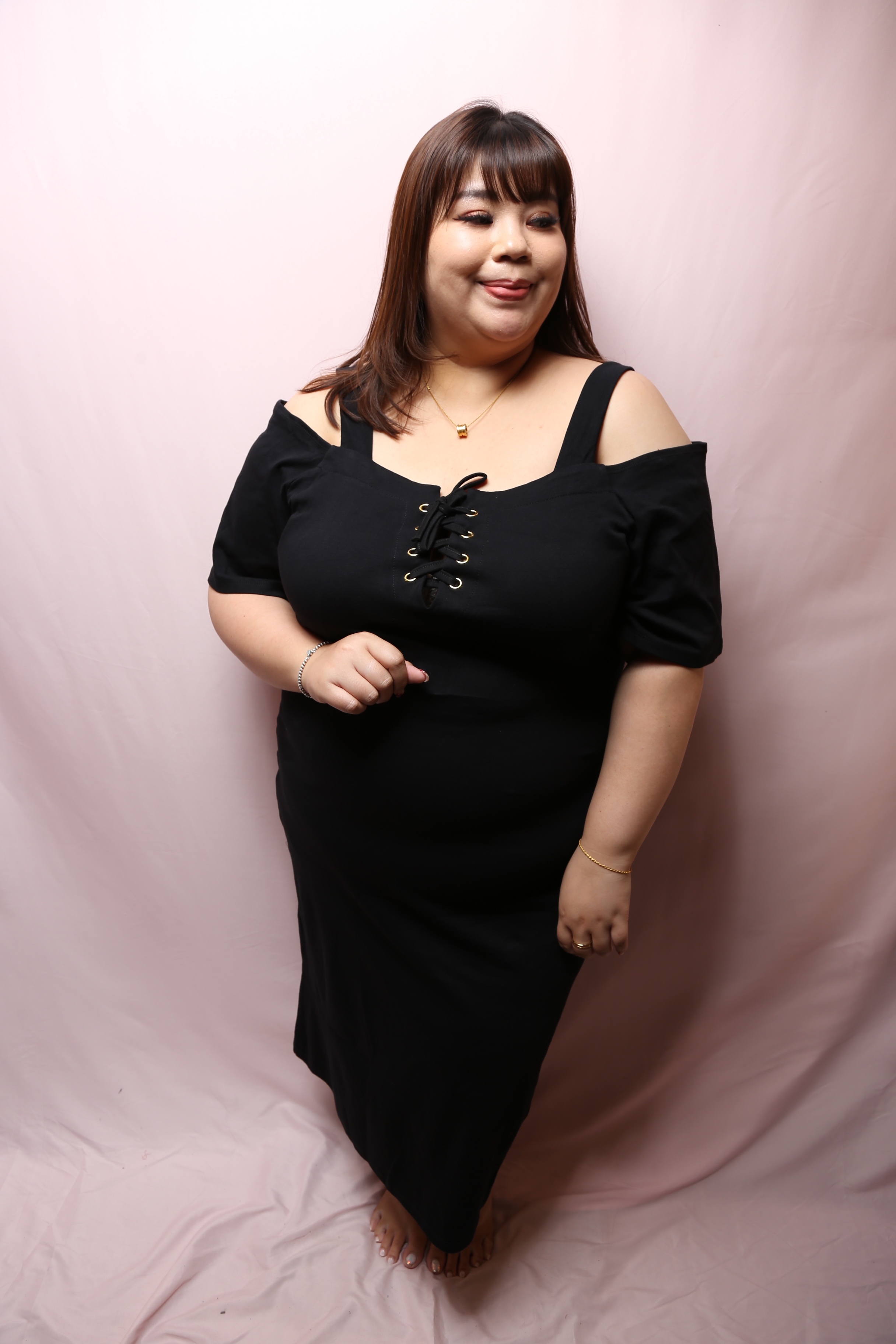 Love+ Shoe Lace Cotton Dress #02 | Plus Size Dress