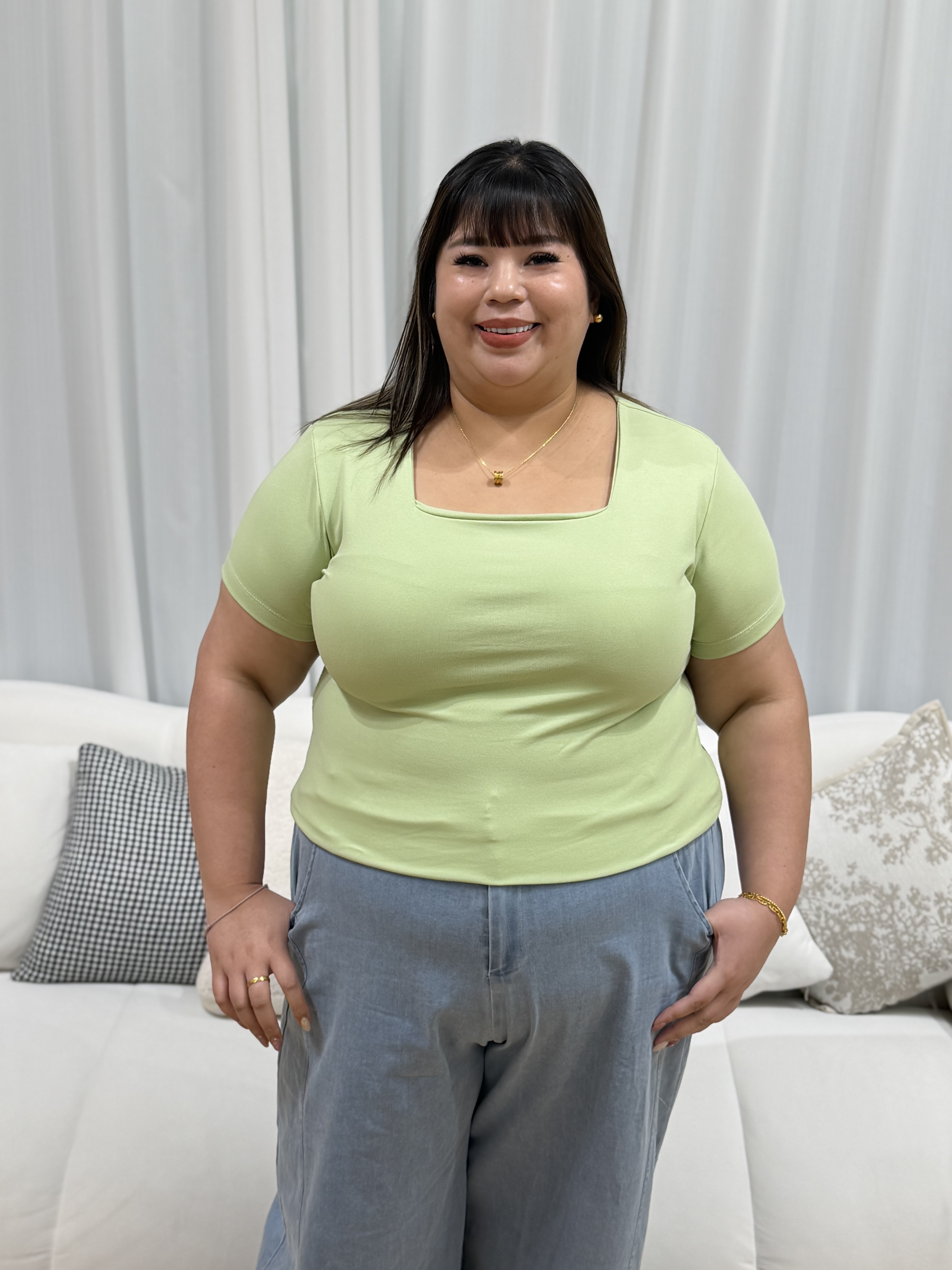 Love+ Kyra Premium Cotton Boxy Top | Plus Size Top