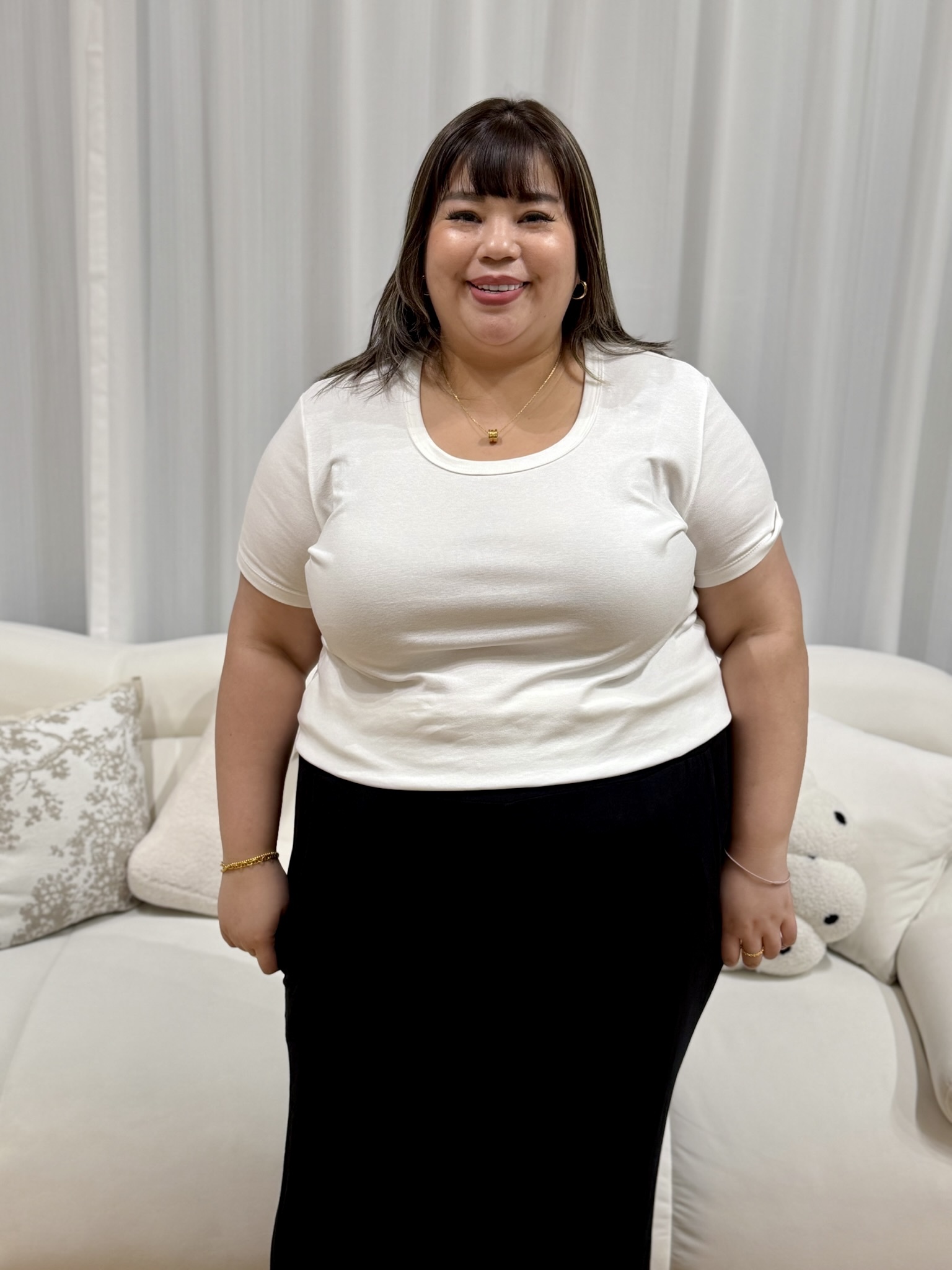 Allie Basic U neck Top | Plus Size Top