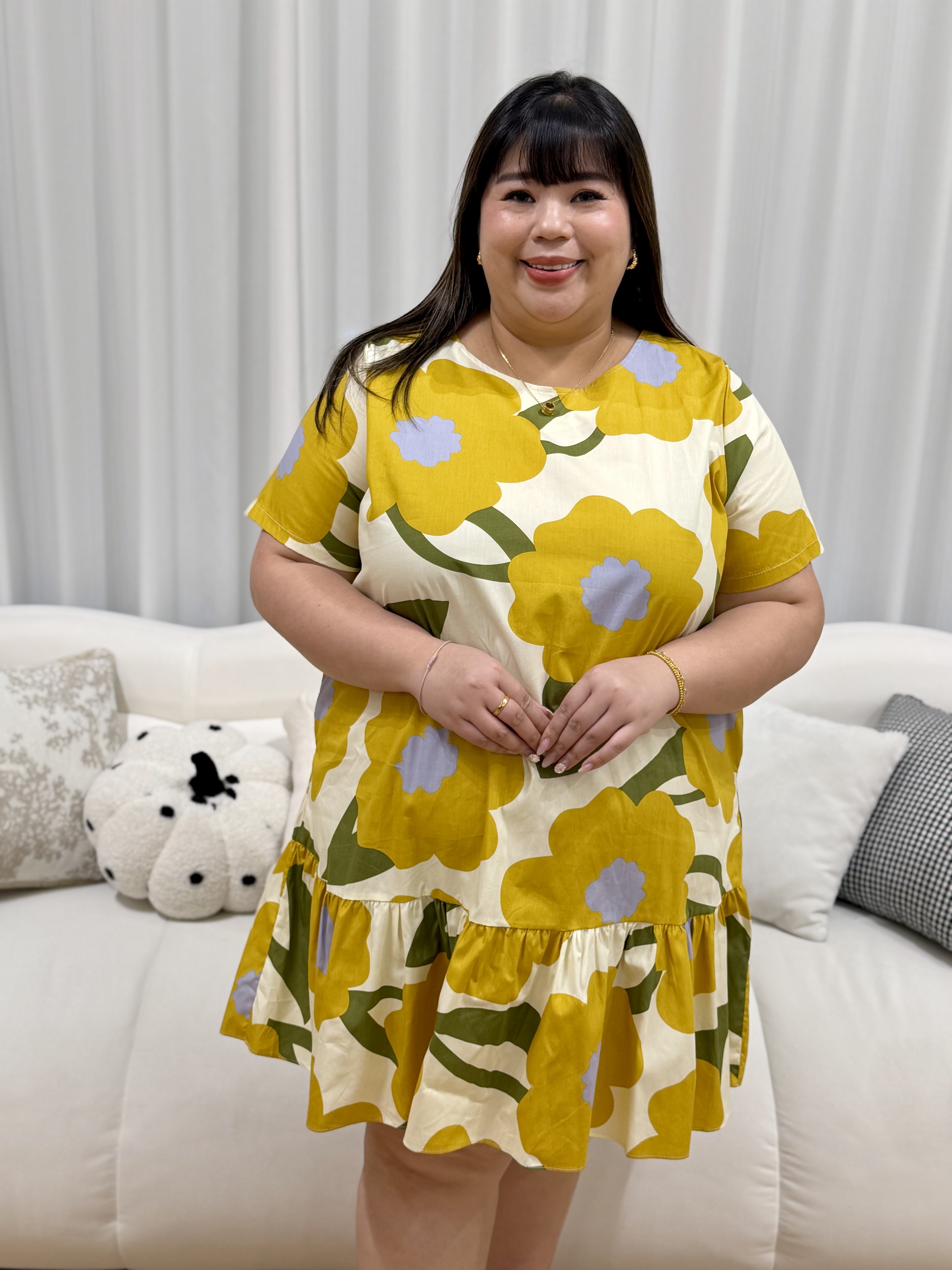 Tansy Linen Peplum Dress | Plus Size Dress