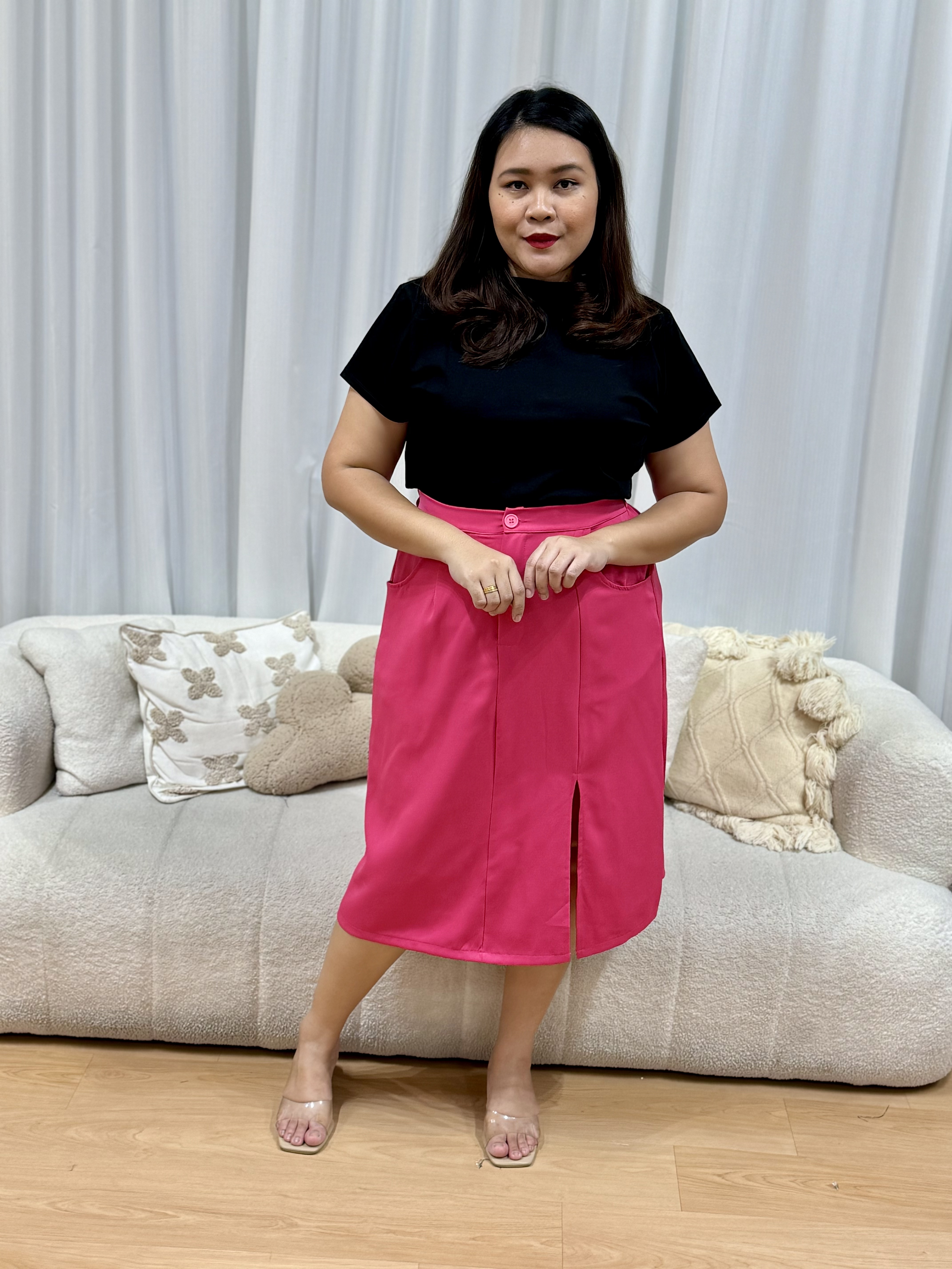 Remi Premium Slit Skirt |Plus Size Skirt