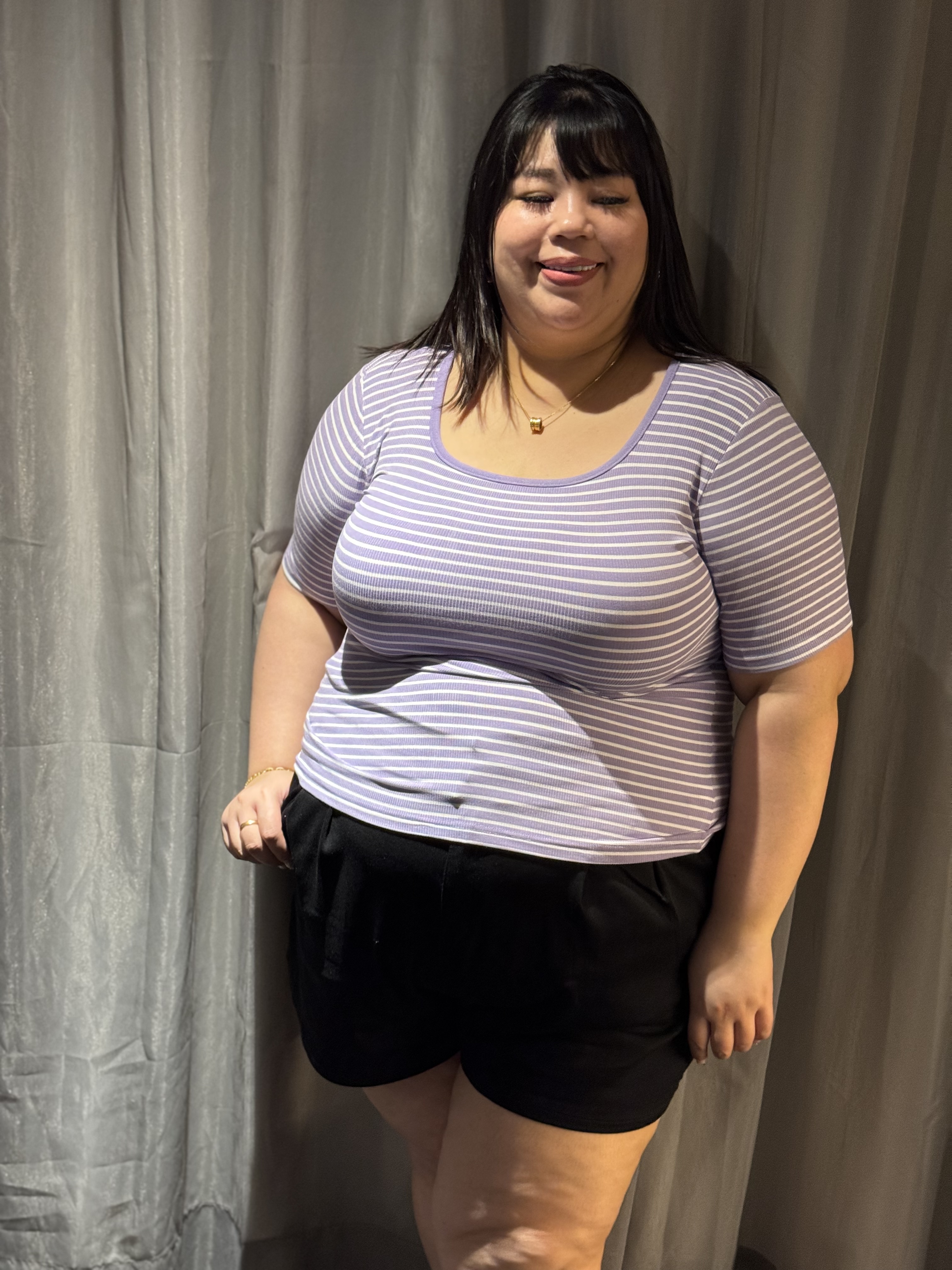 Love+ Multi Color Strips Top | Plus Size Top