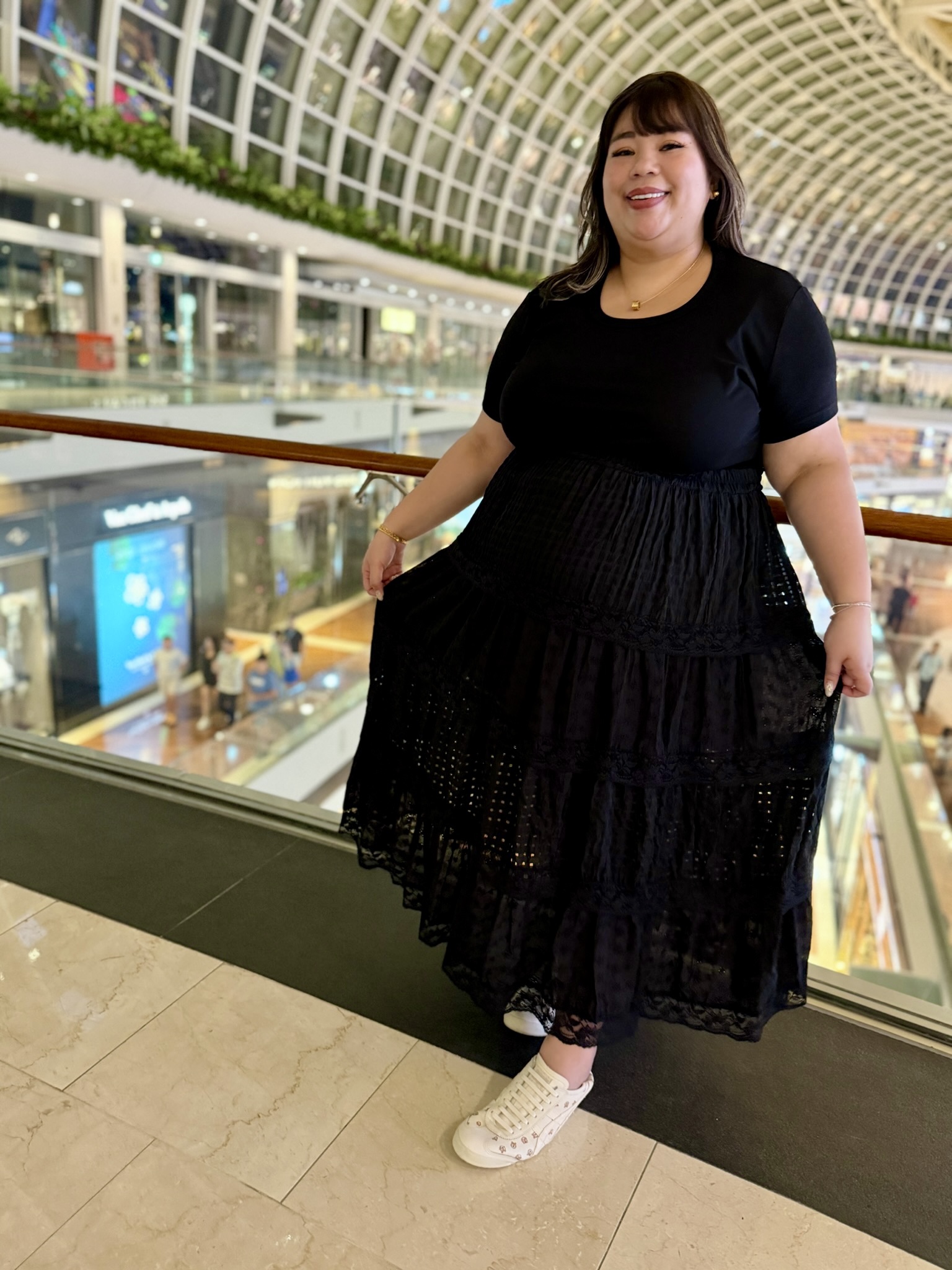 Anastasia Lace Crochet Tier Skirt | Plus Size Skirt