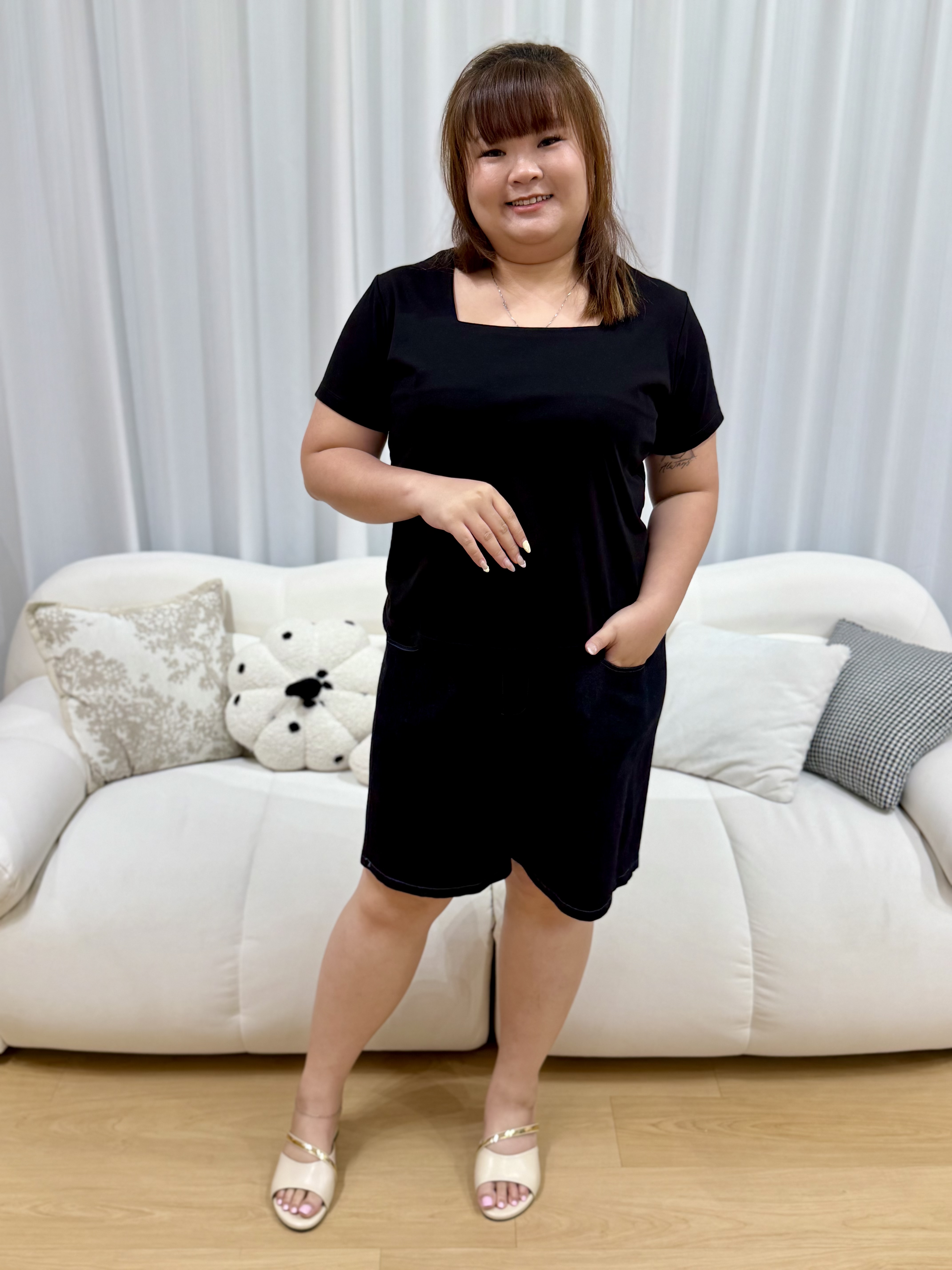Love+ Hendri Twin Button Jords #1819 | Plus Size Jords