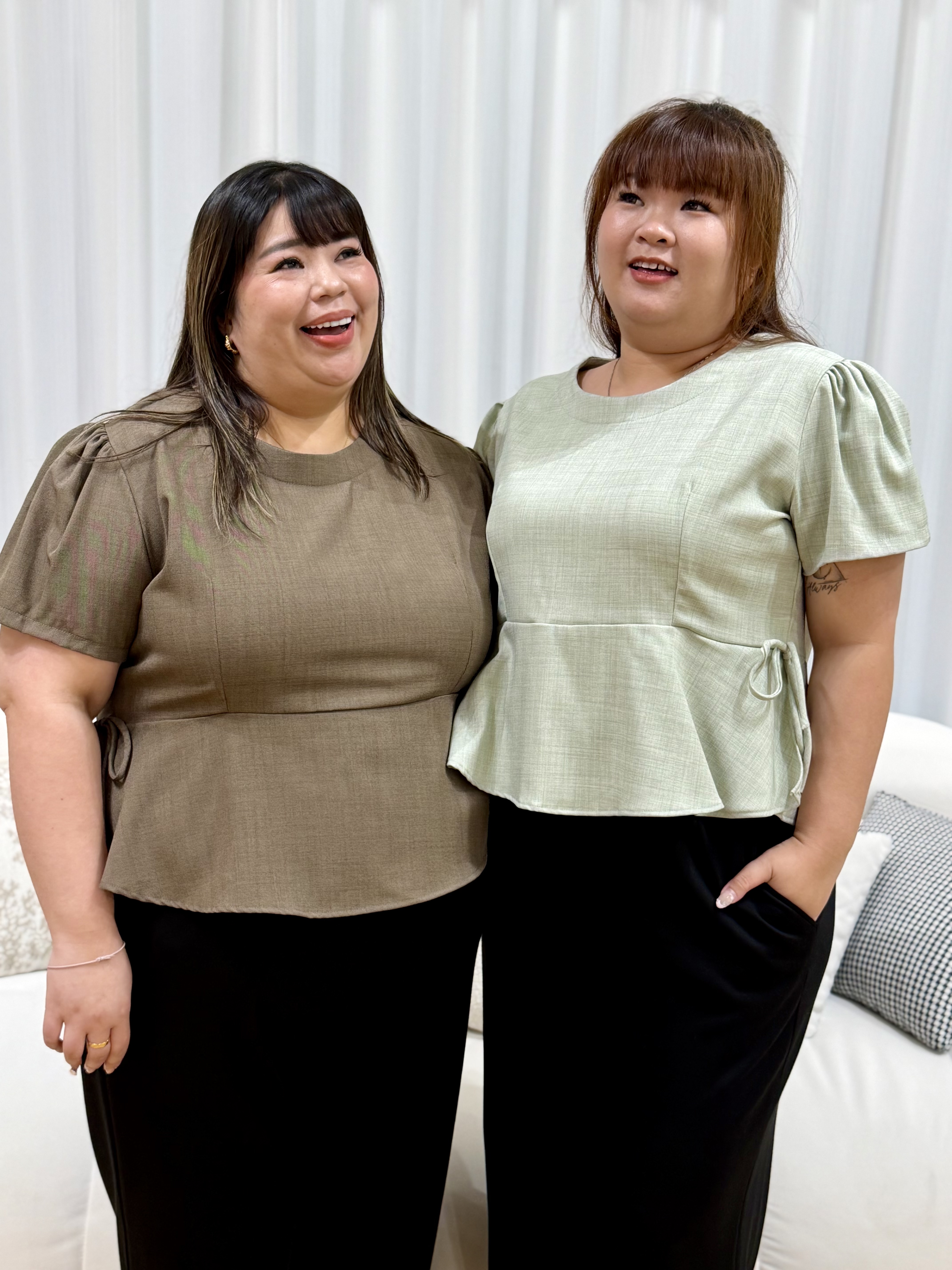 Missy Ribbon Work Top | Plus Size Top
