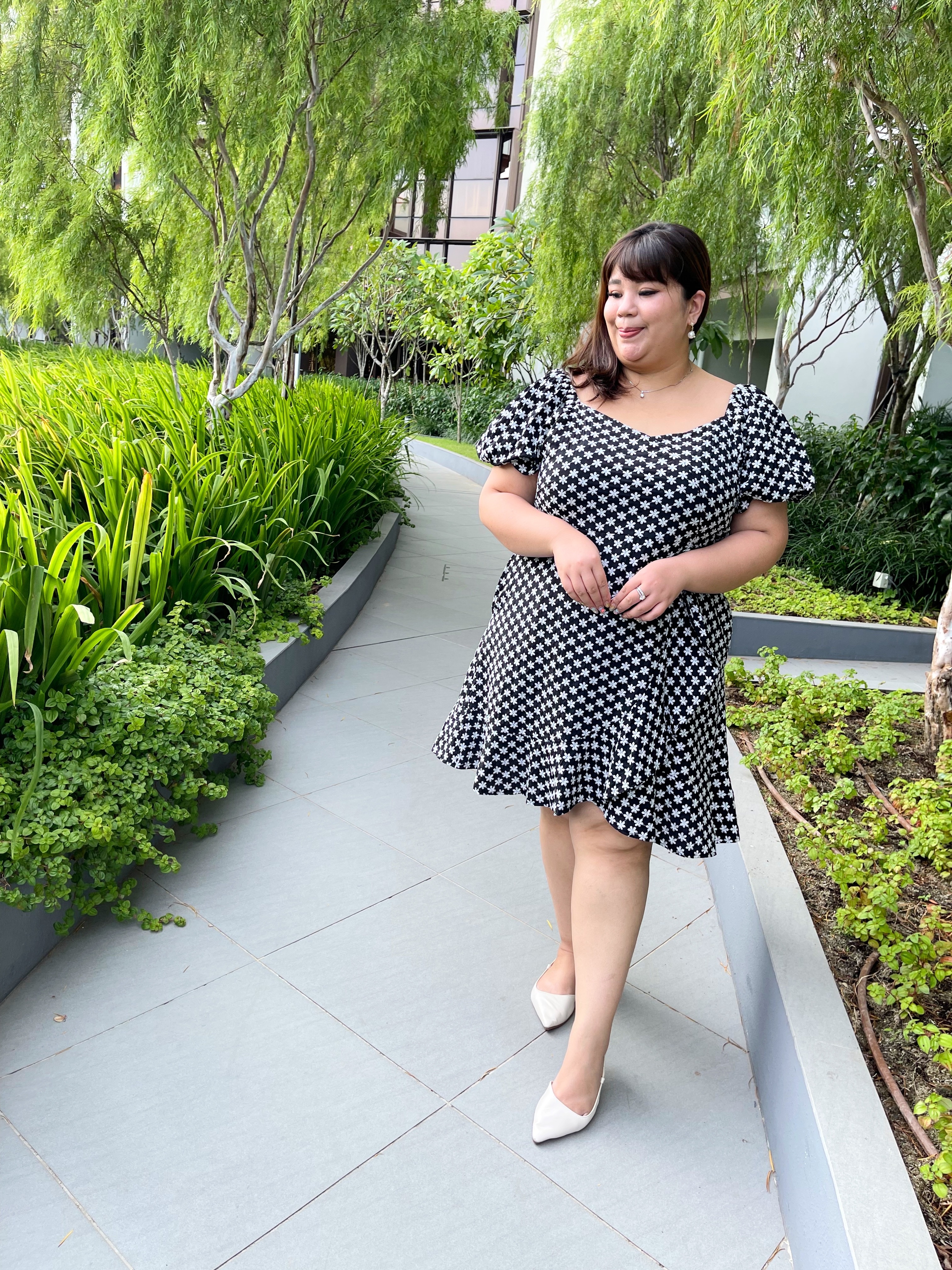 Love+ Avery Black  3D Dress | Plus Size Dress Singapore