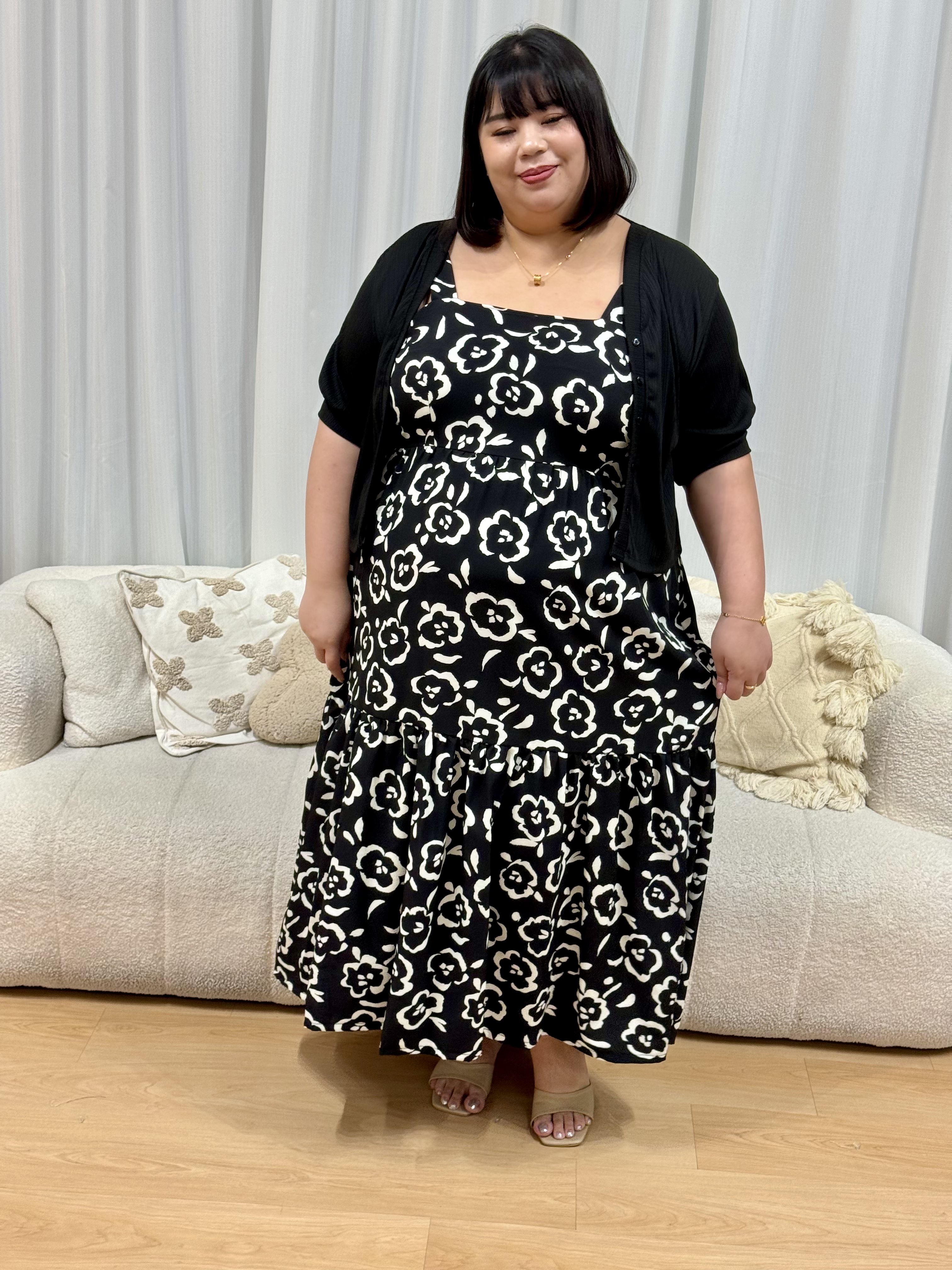 Tessa Artsy Floral Dress |Plus Size Dress