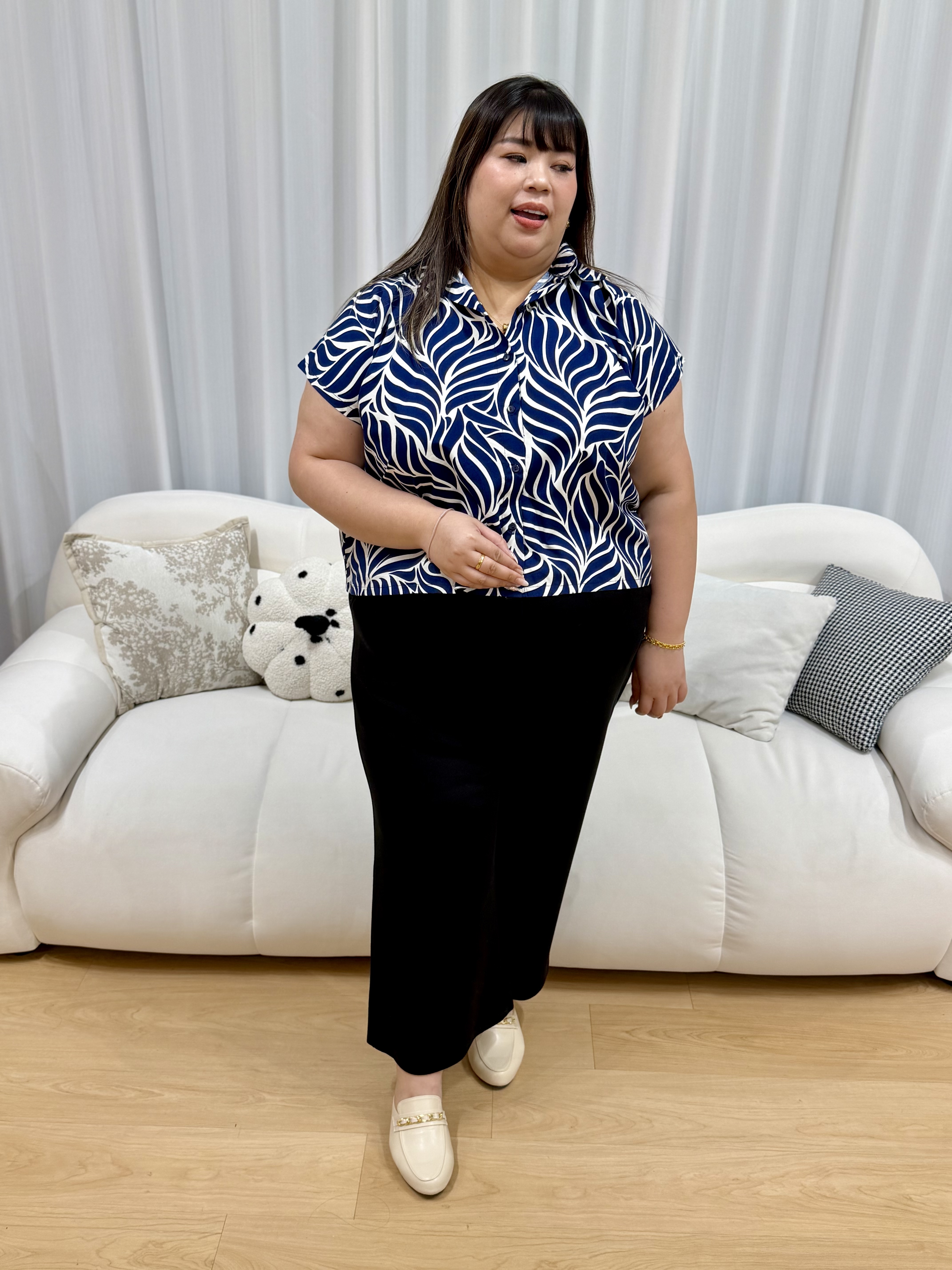 Tansy Linen Button Shirt Top | Plus Size Top