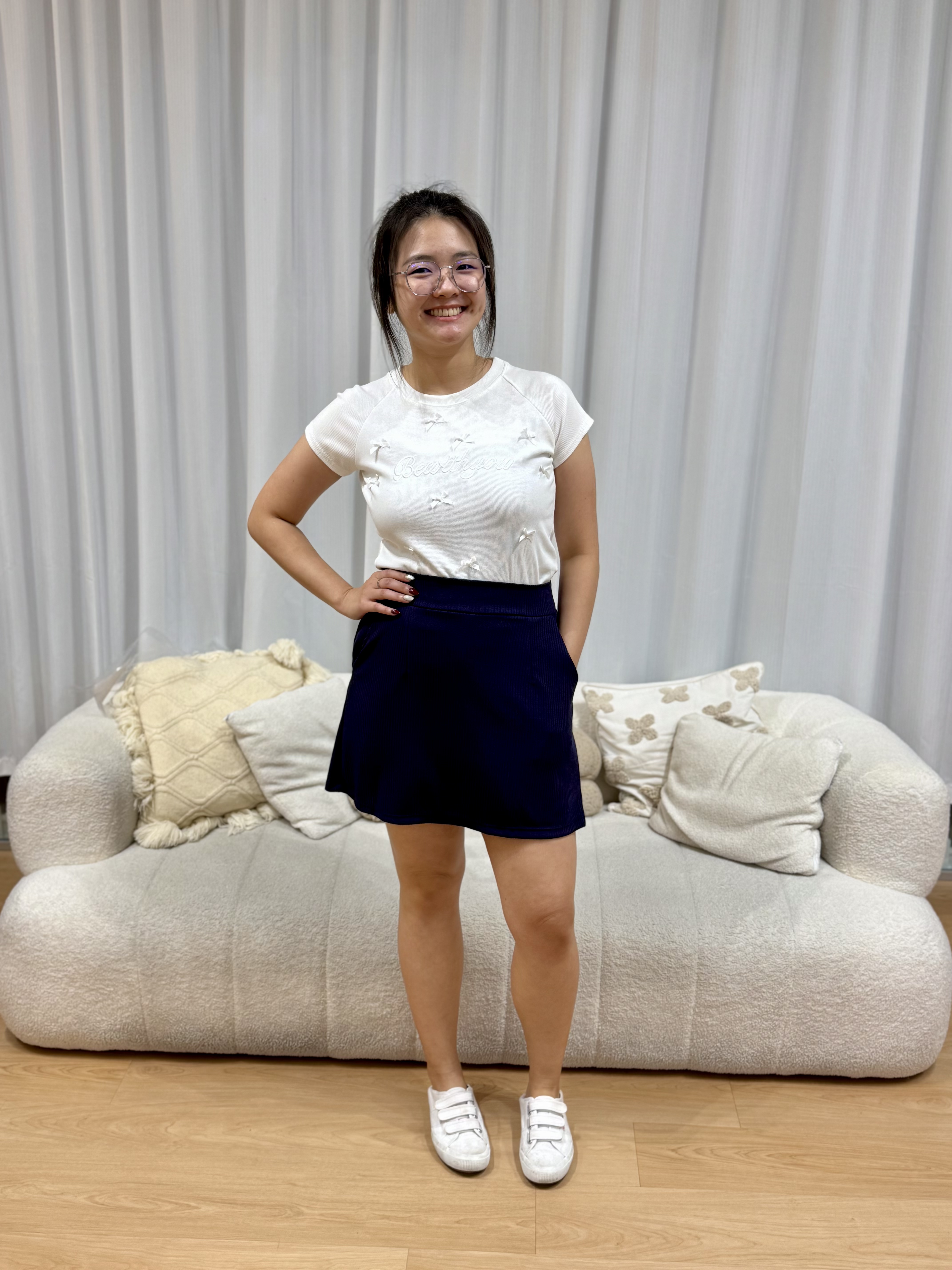 Love+ Slippy Strip Tennis Skirt | Plus Size Skirt