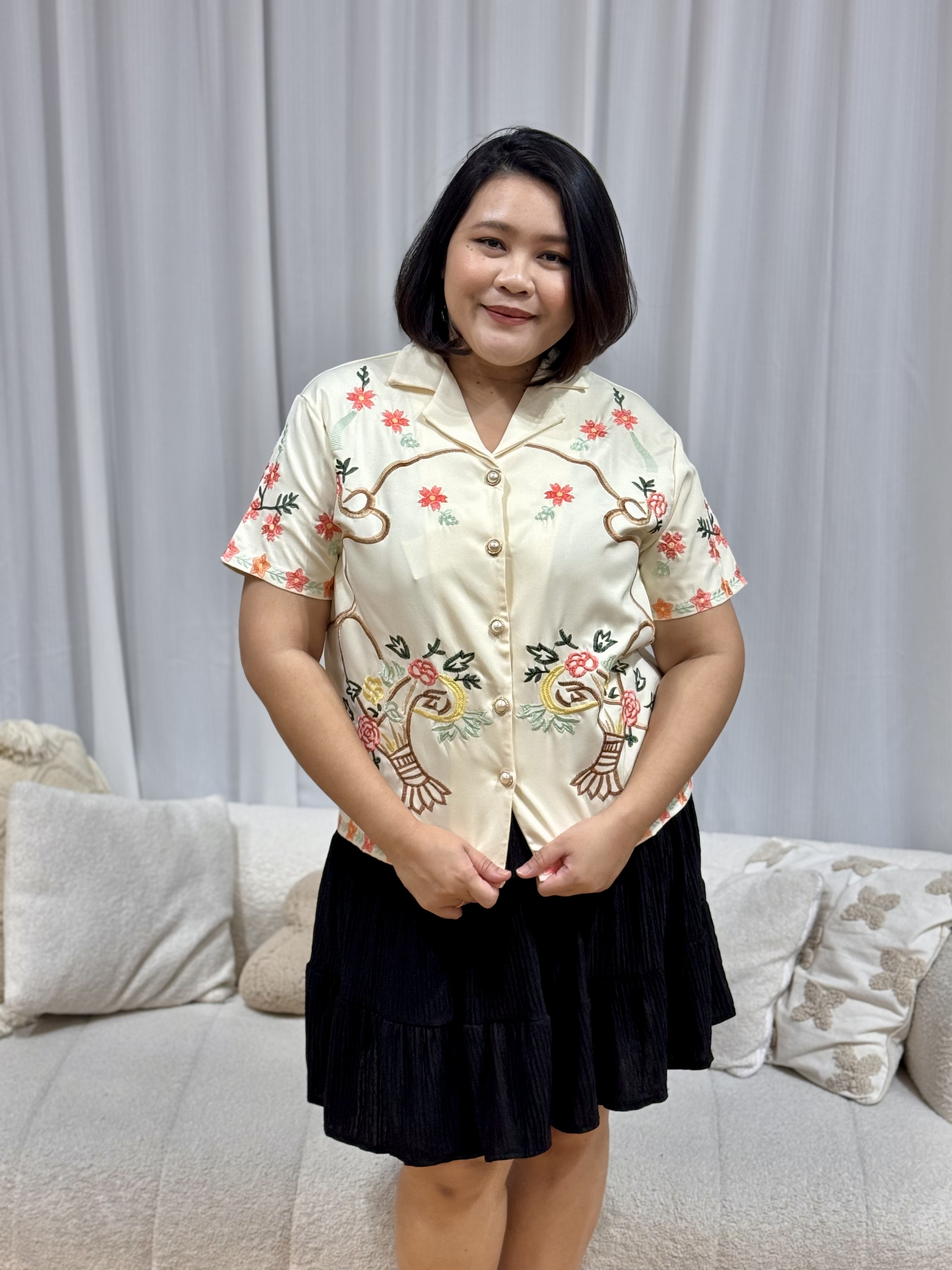 Yoana Floral Bonquet Blouse | Plus Size Blouse
