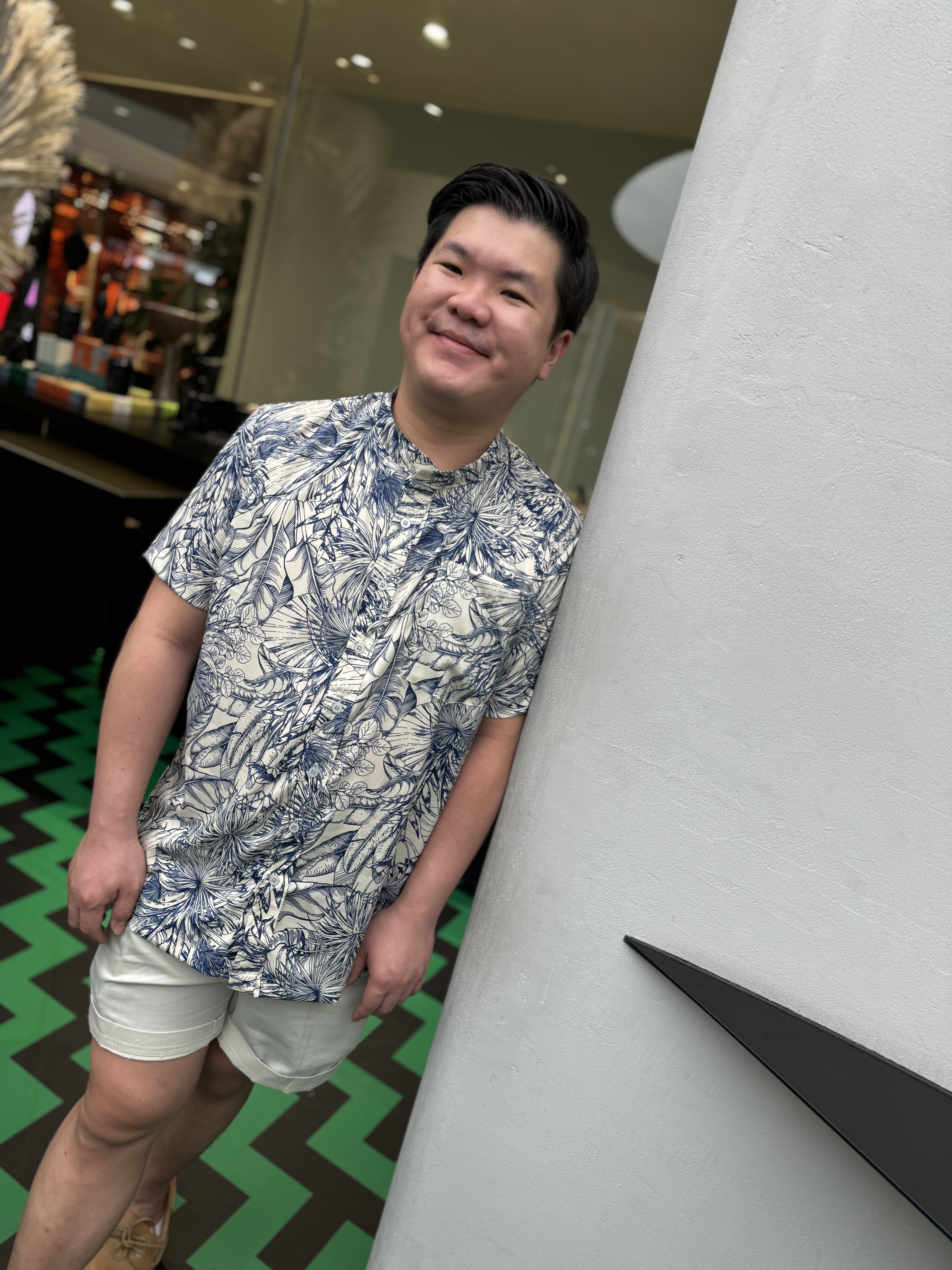 Love+ Dawn Gracey Mandarin Collar Shirt (Mens) | Mens Shirt