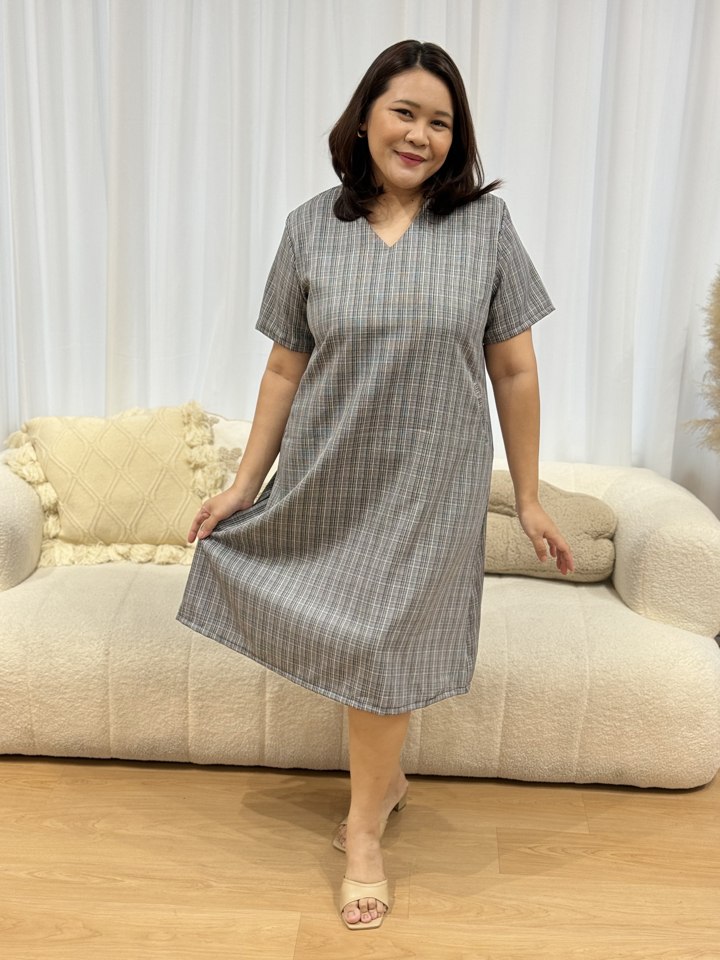 Halley Checks Work Dress | Plus Size Dress