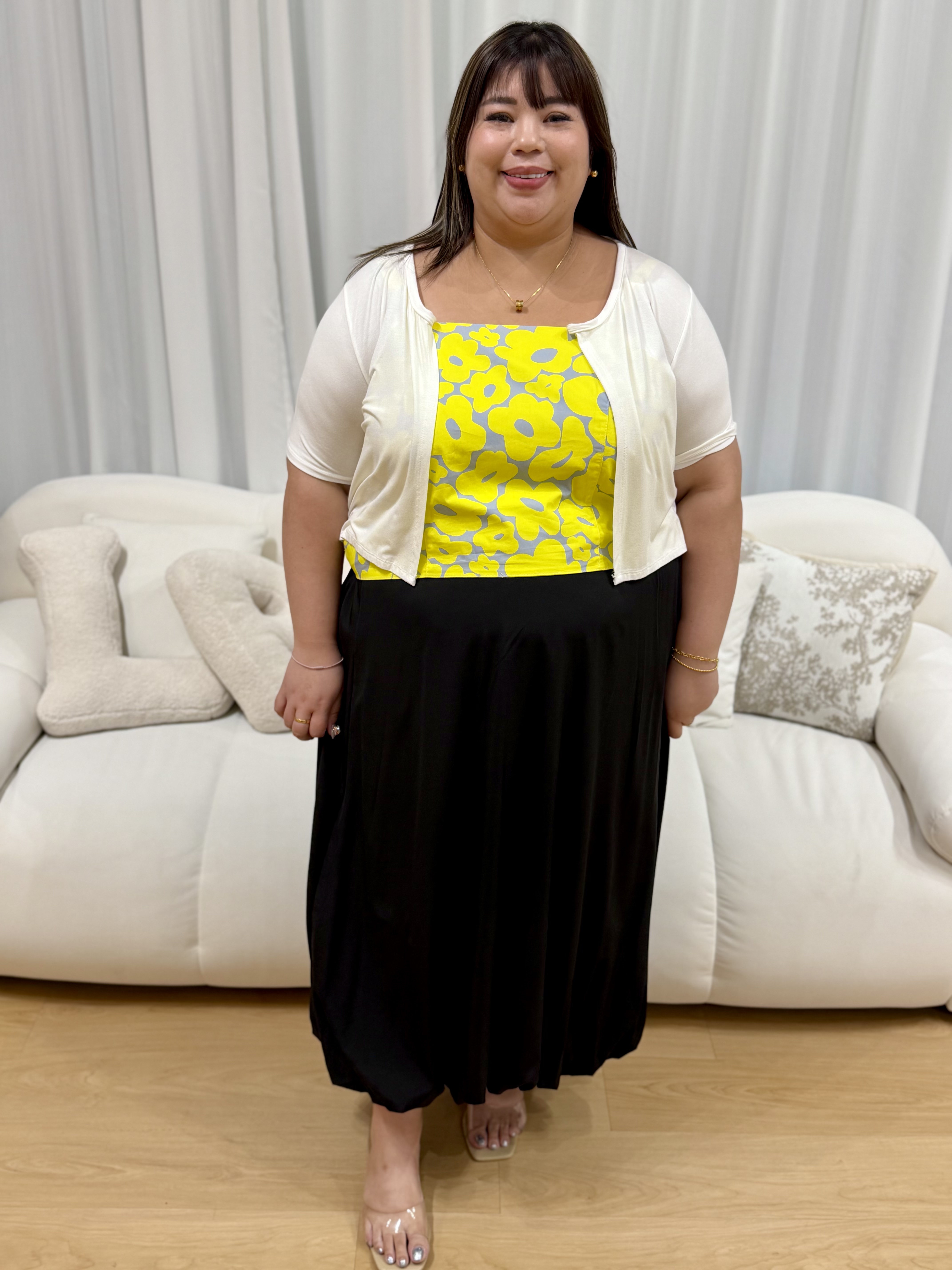 Tansy Abstract Floral Top (II) | Plus Size Top