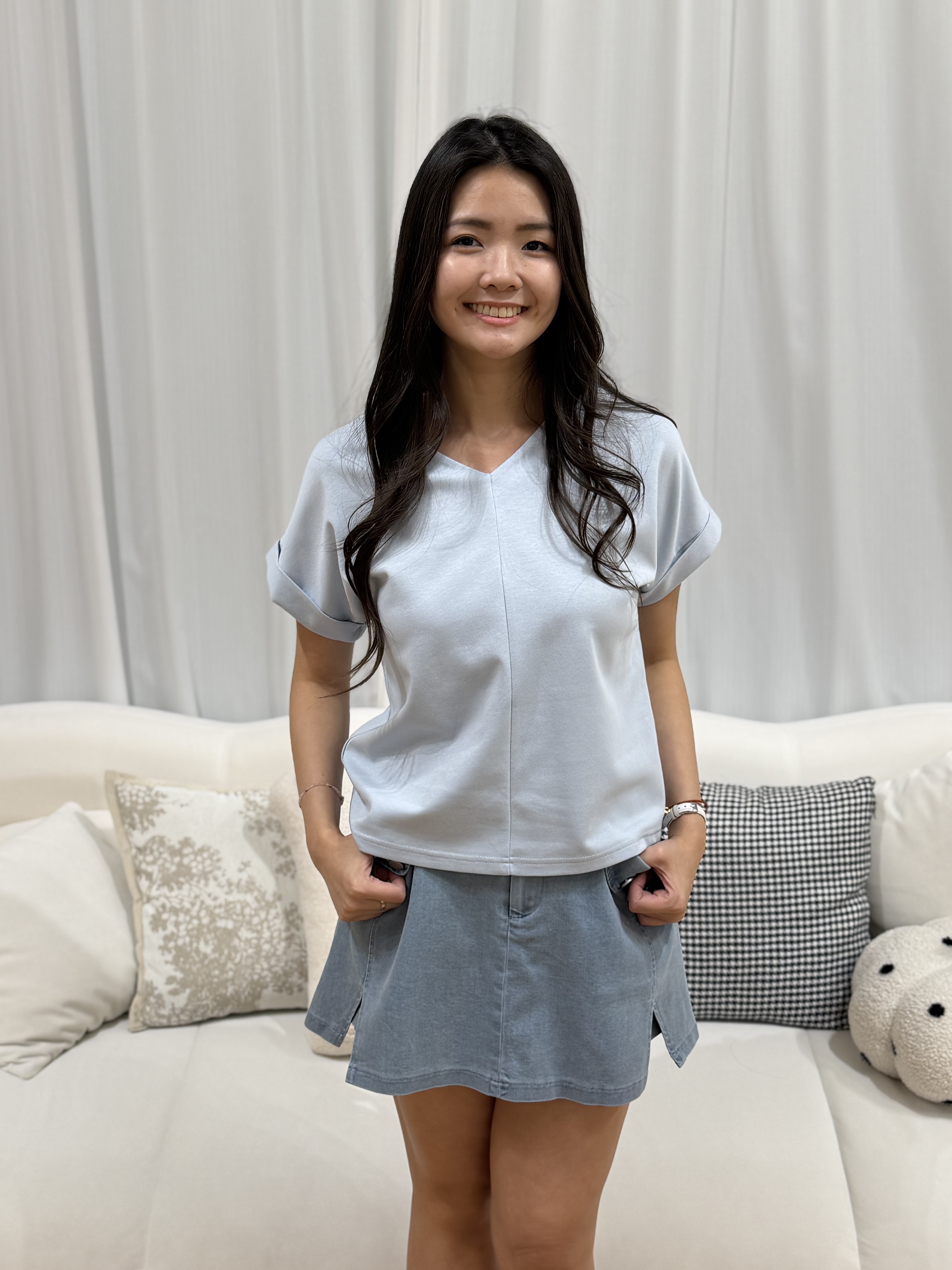 Mini Spandex V Neck Top | Plus Size Top