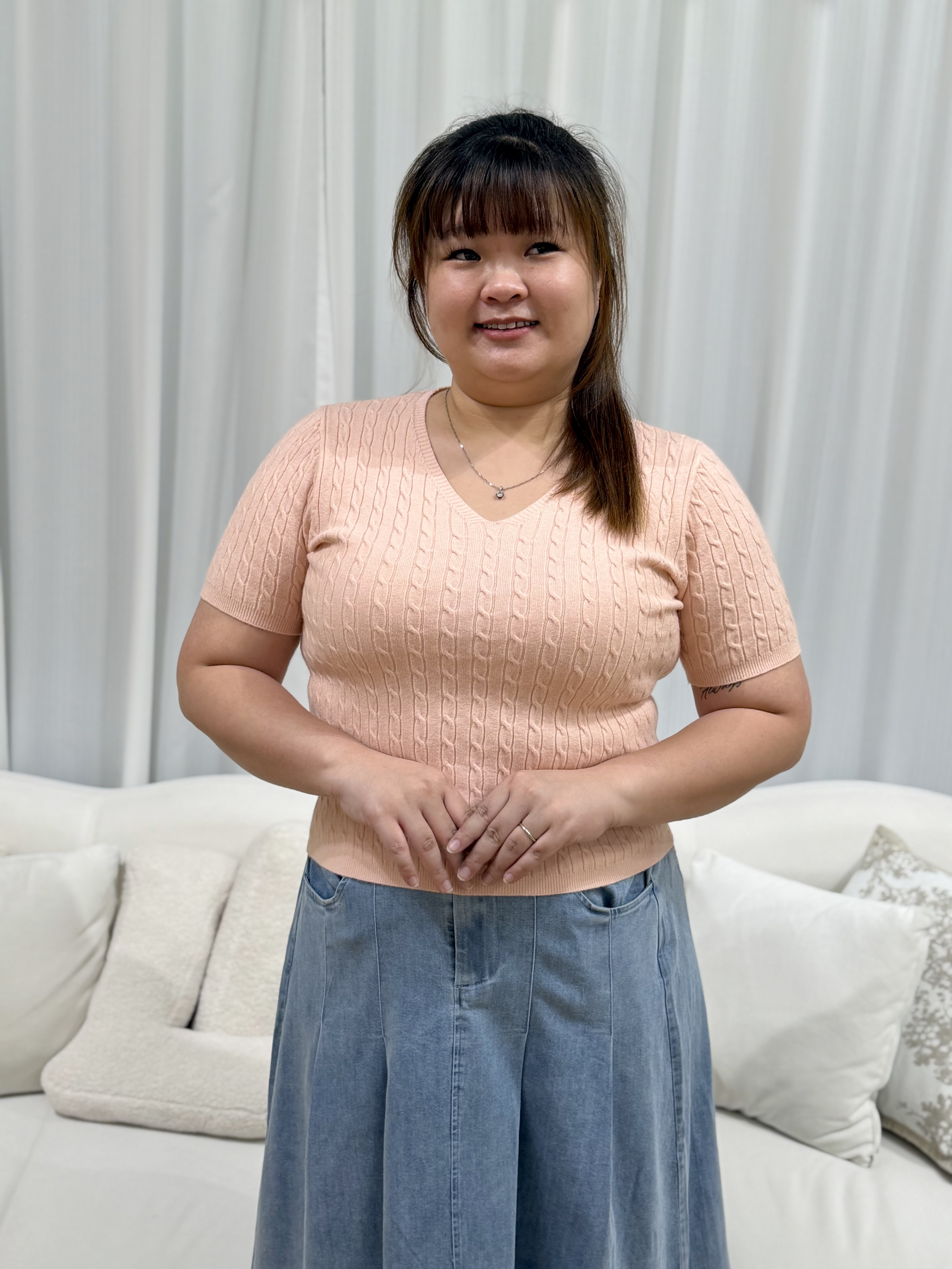 Mochi Tomi Soft Knit Top | Plus Size Top