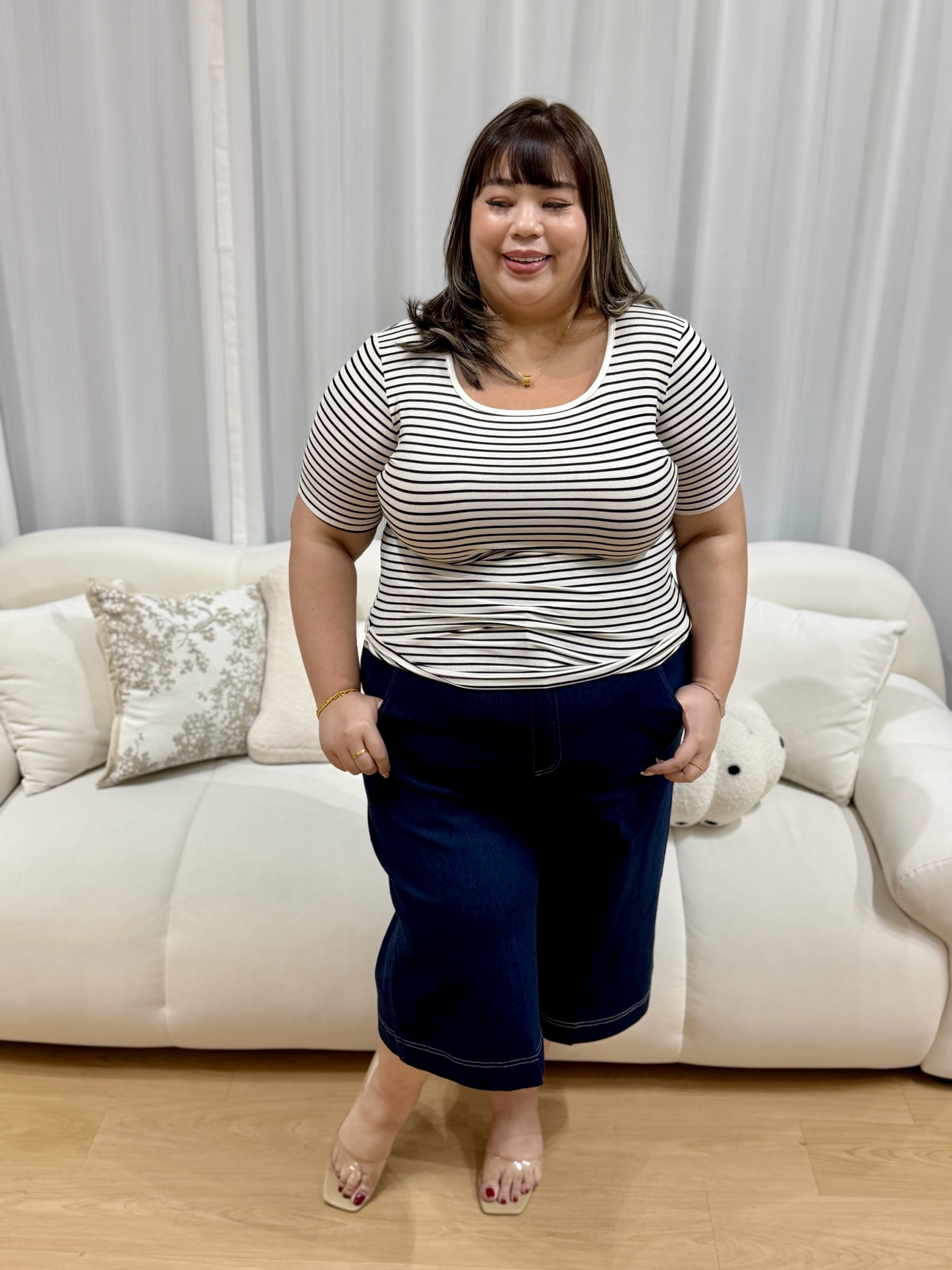 Love+ Multi Color Strips Top | Plus Size Top