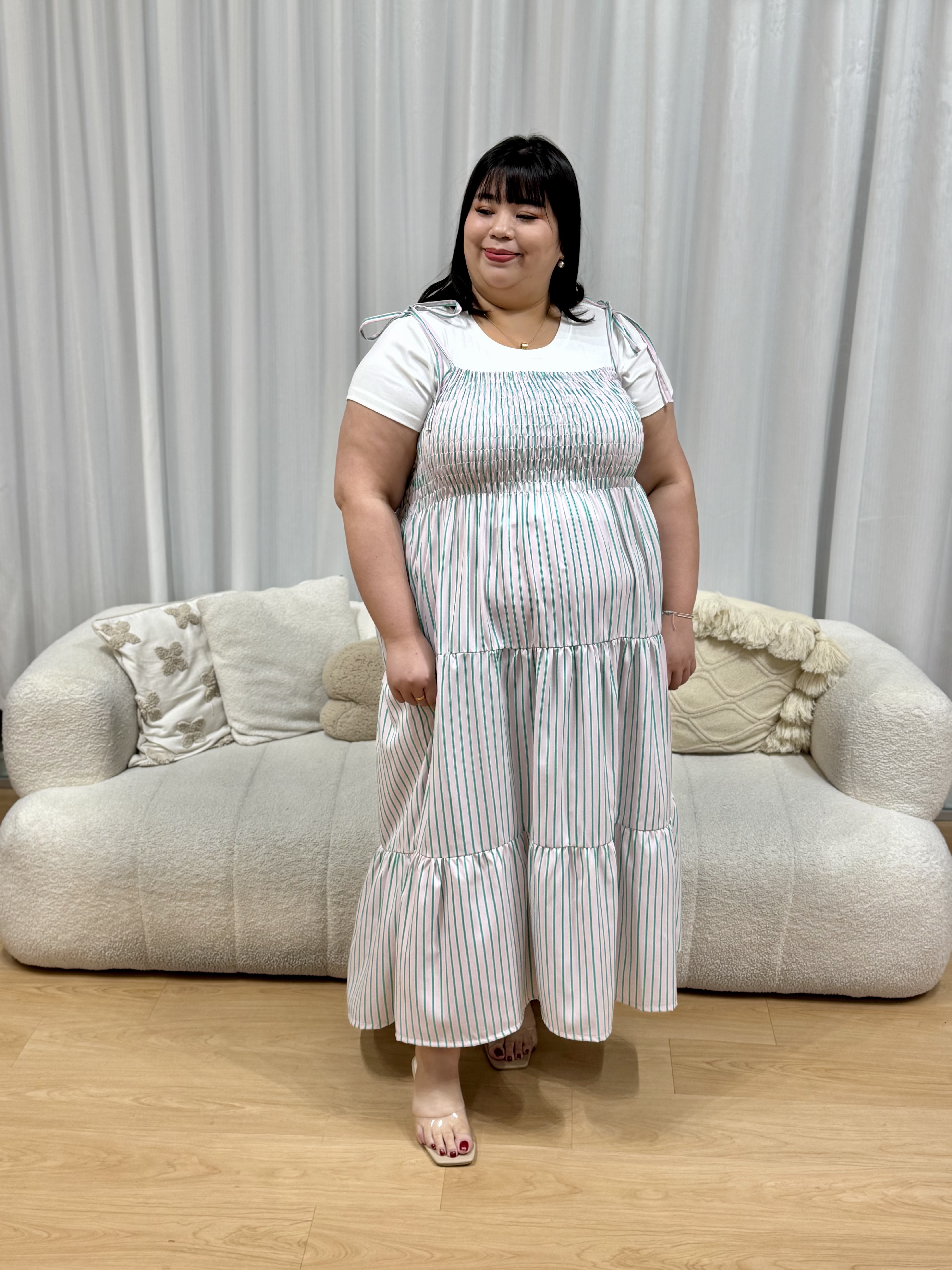 Chloe Strippy Maxi Dress | Plus Size Dress