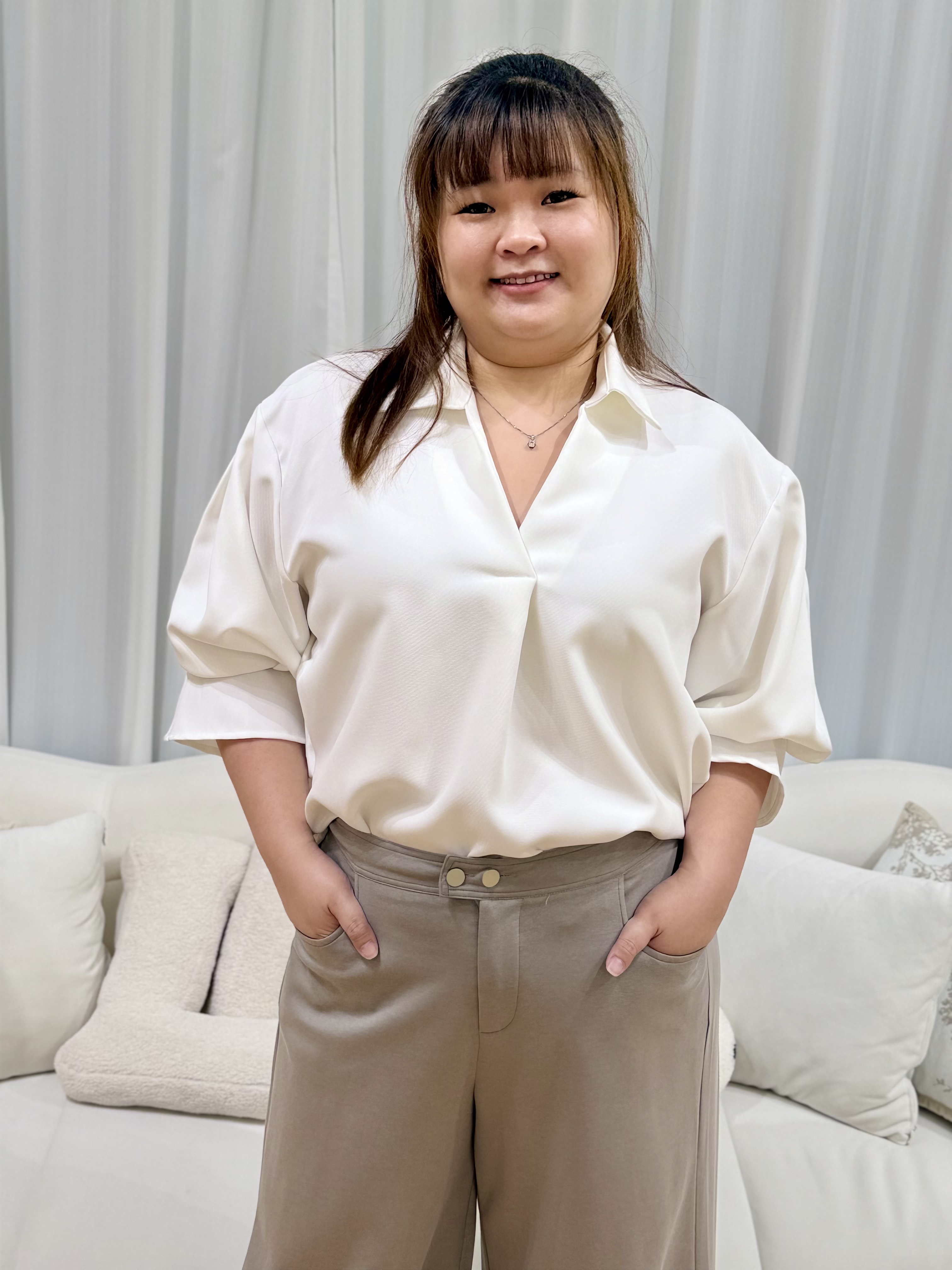 Love+ Soojin Premium Collar Top | Plus Size Top