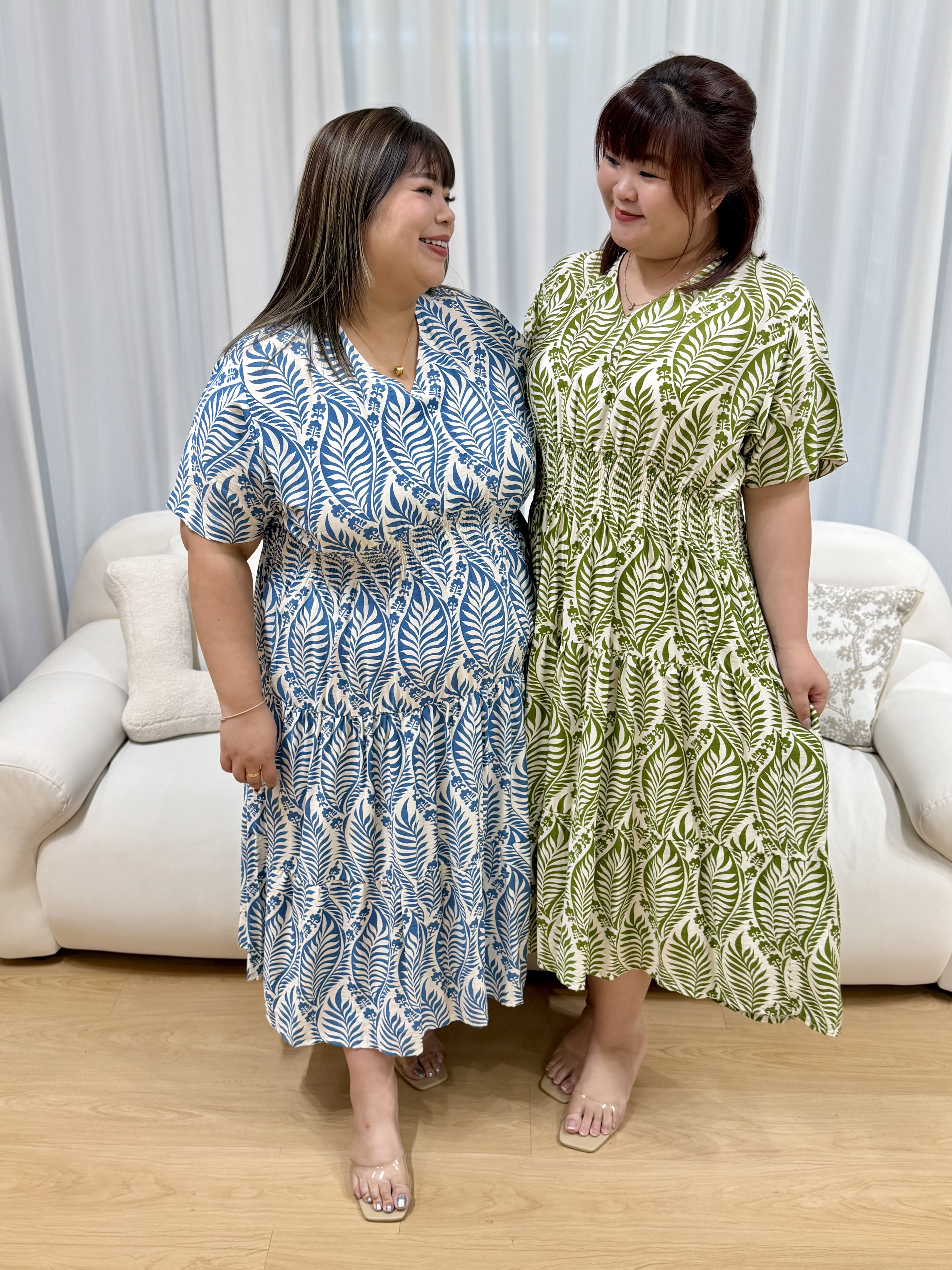 Tata Abstract Viney Dress | Plus Size Dress