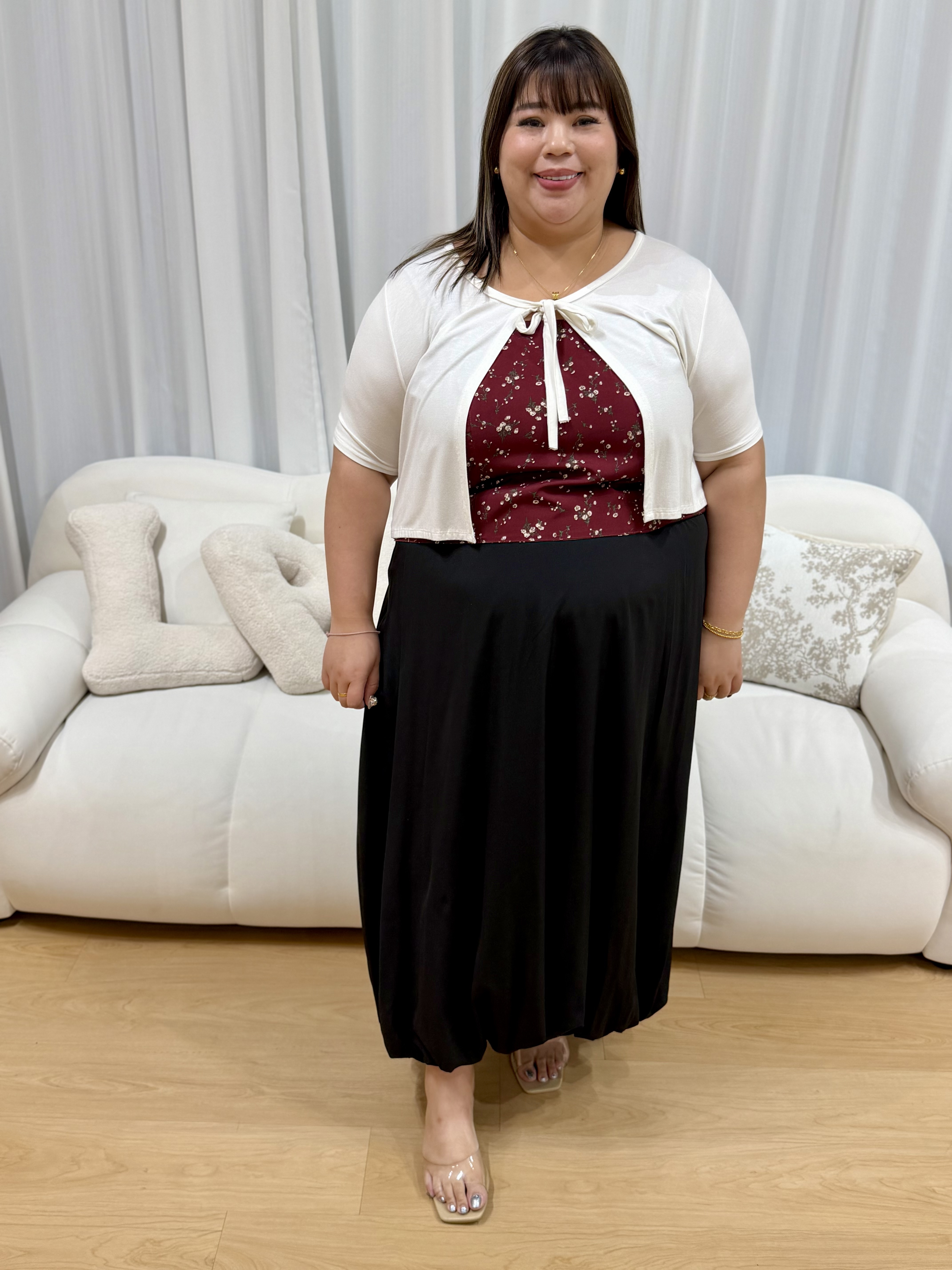 Tansy Abstract Floral Top (II) | Plus Size Top