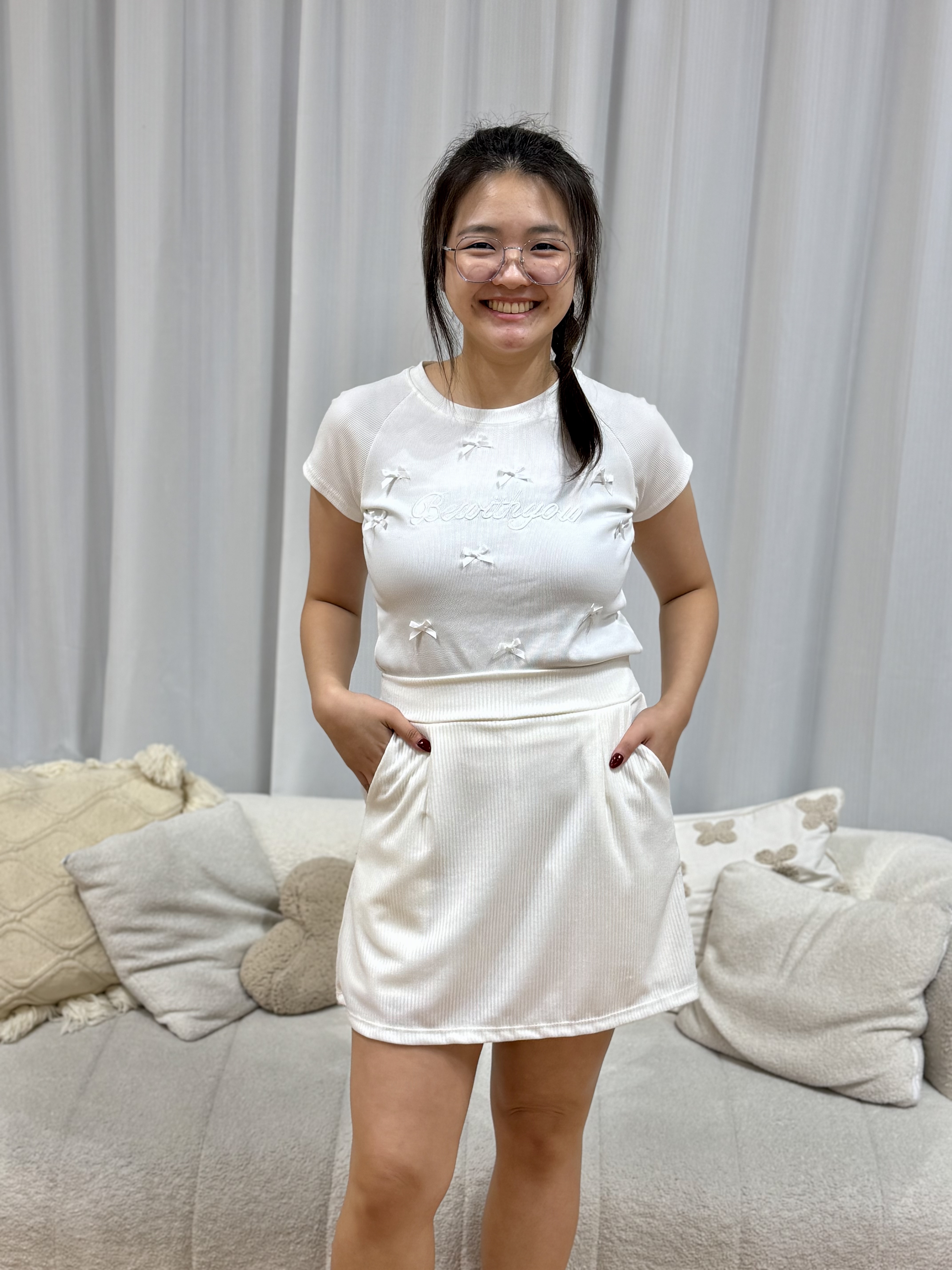 Love+ Slippy Strip Tennis Skirt | Plus Size Skirt