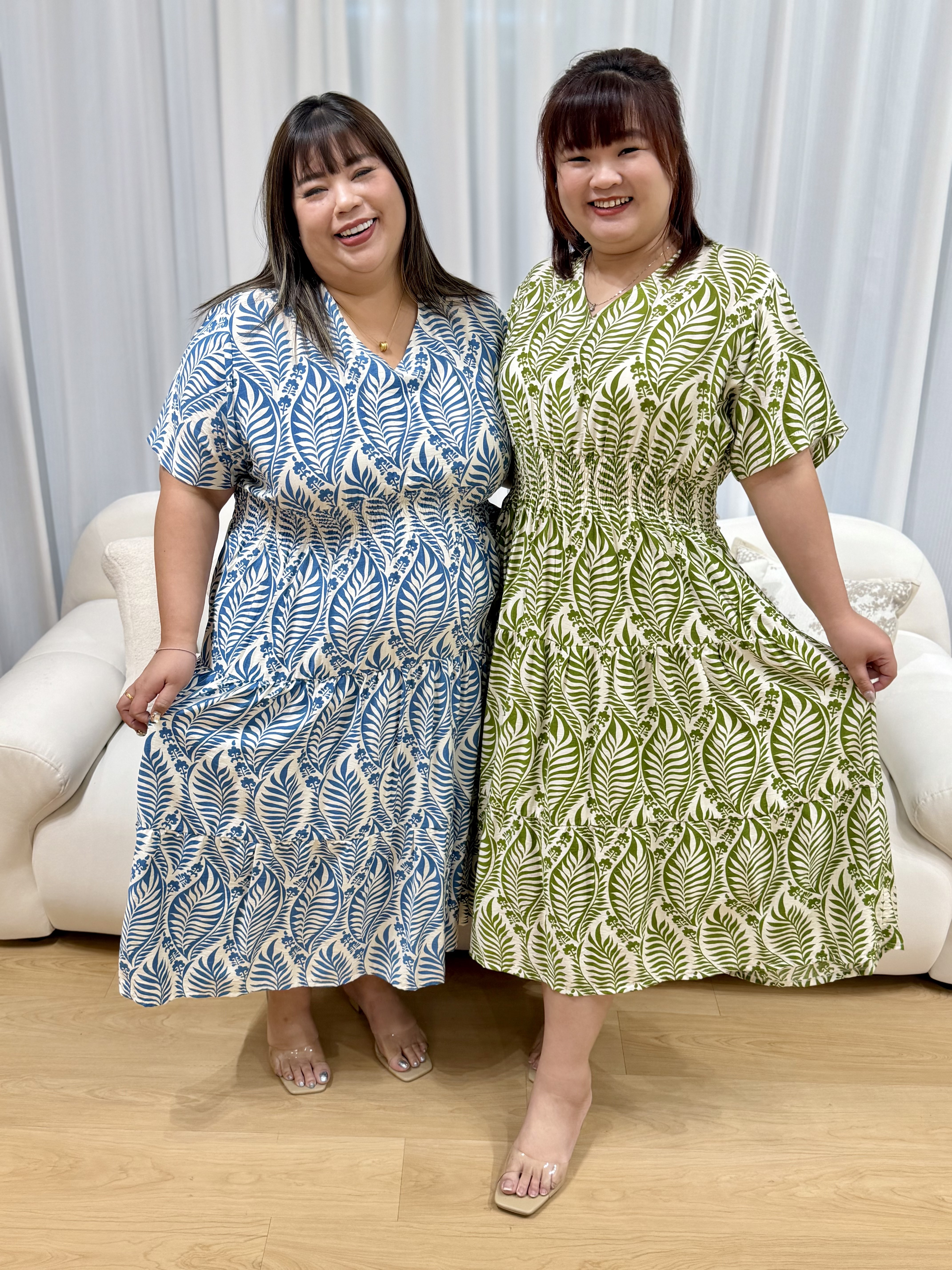 Tata Abstract Viney Dress | Plus Size Dress