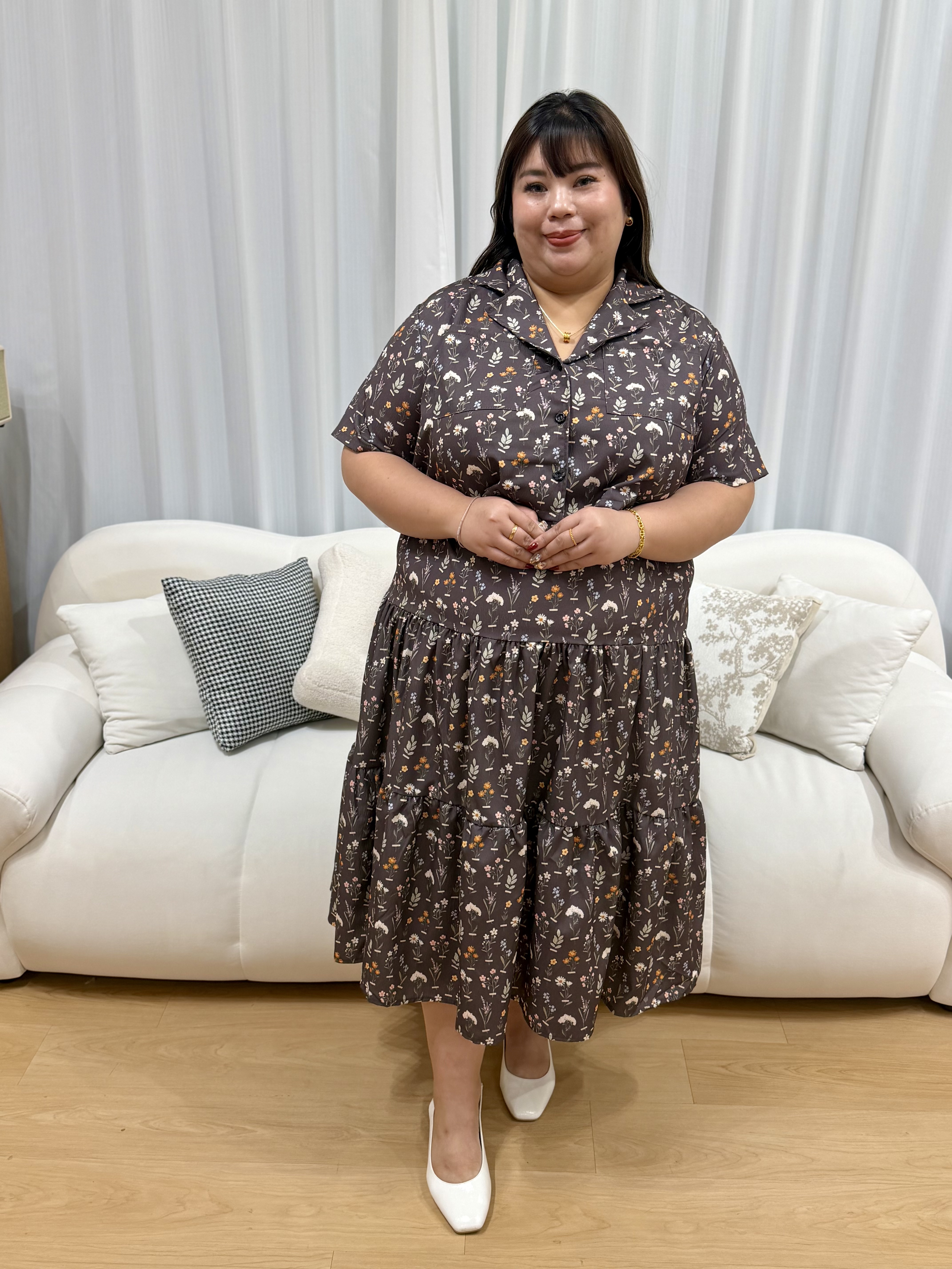 Bzu Whimsical Button Shirt Set | Plus Size Set