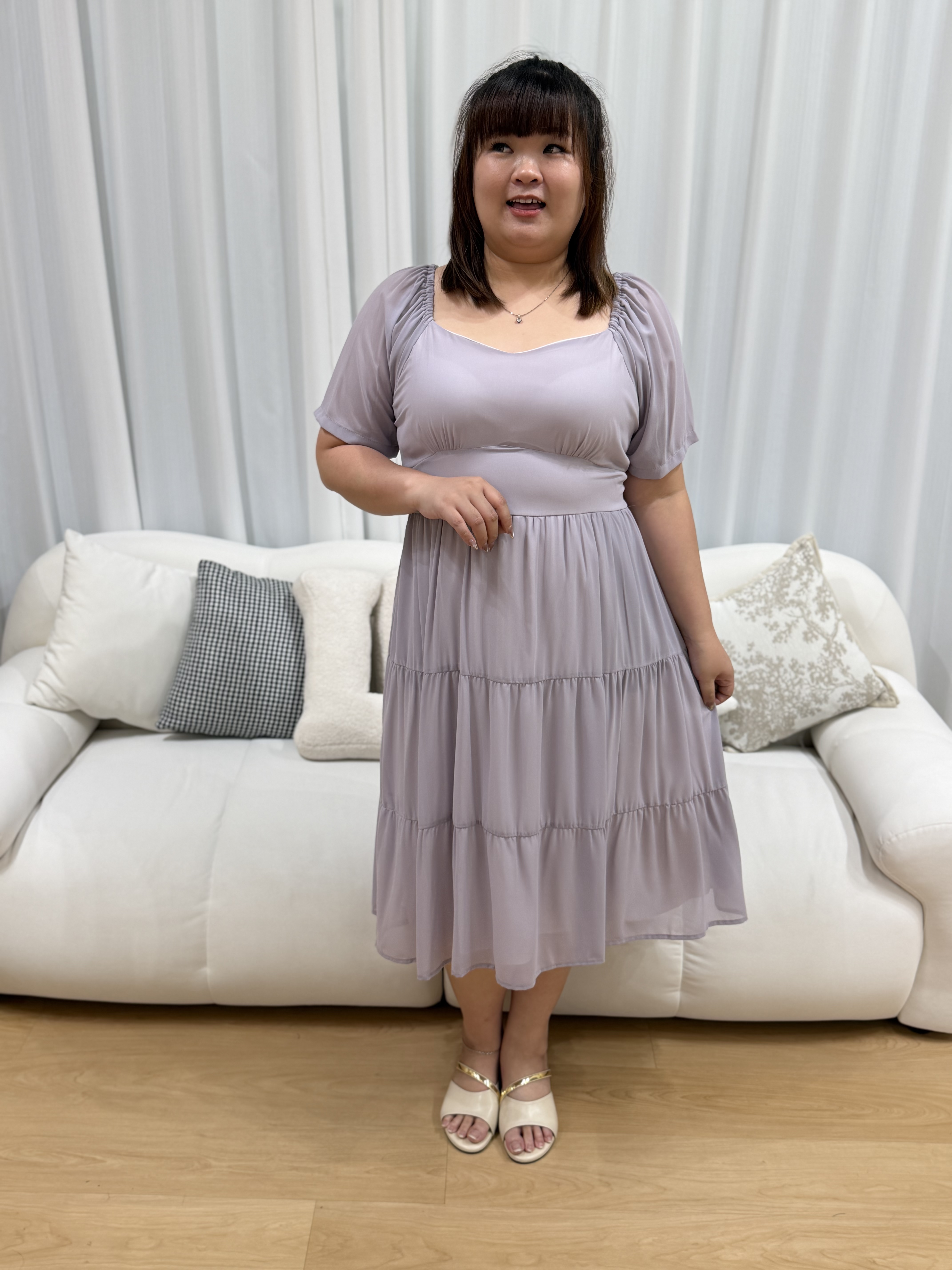 Love+ Riviera Chiffon Dainty Dress | Plus Size Dress