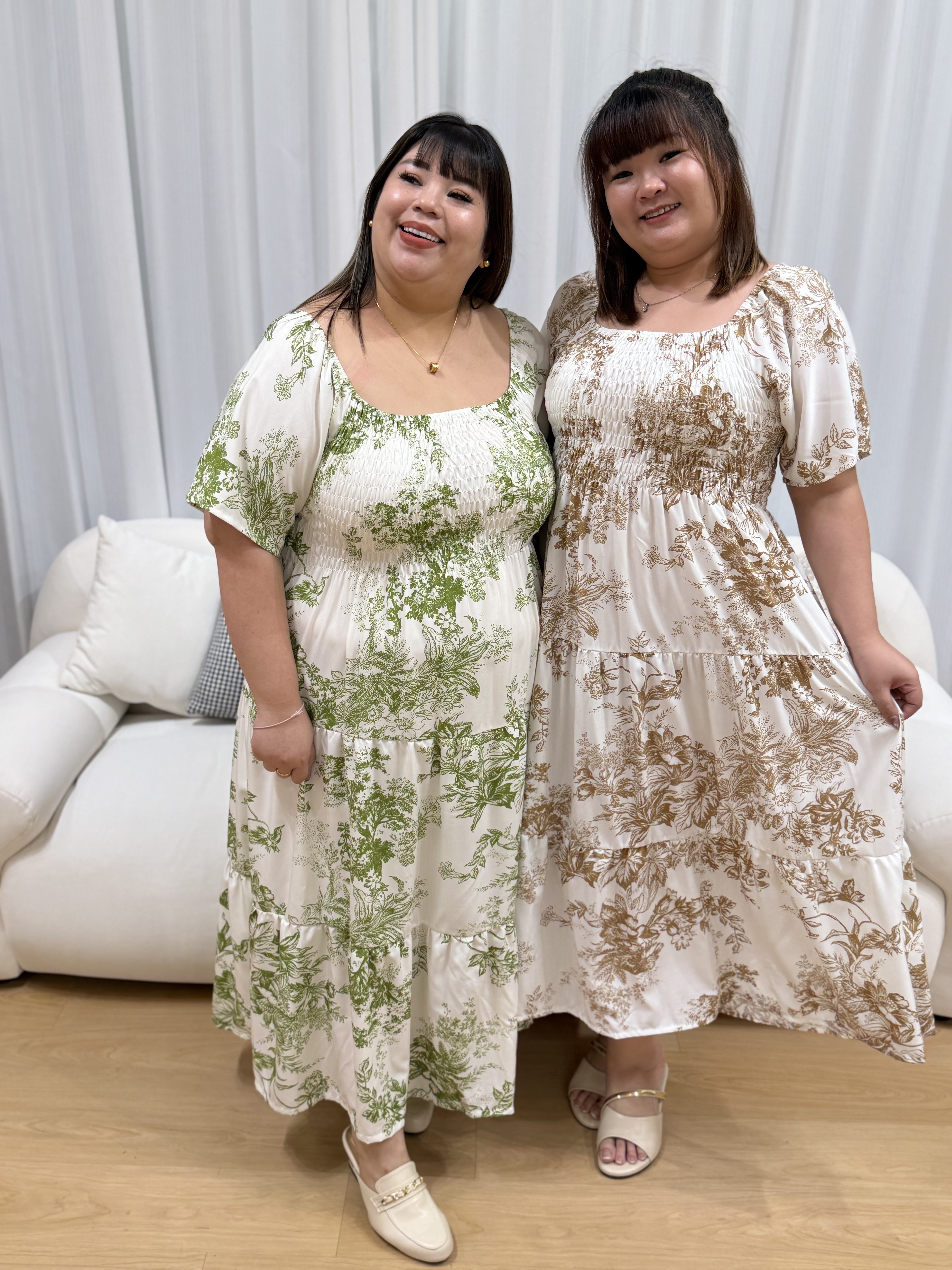 Love+ Doveria Smock Maxi Dress | Plus Size Maxi Dress