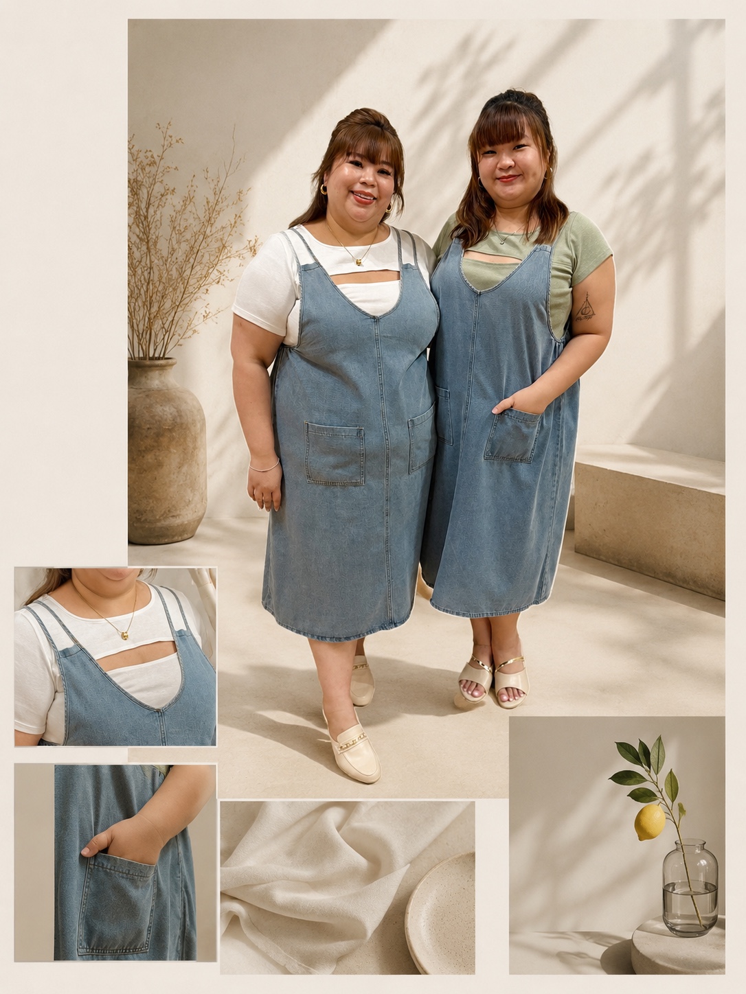Love+ Aprillia Denim Dress #2070 | Plus Size Dress