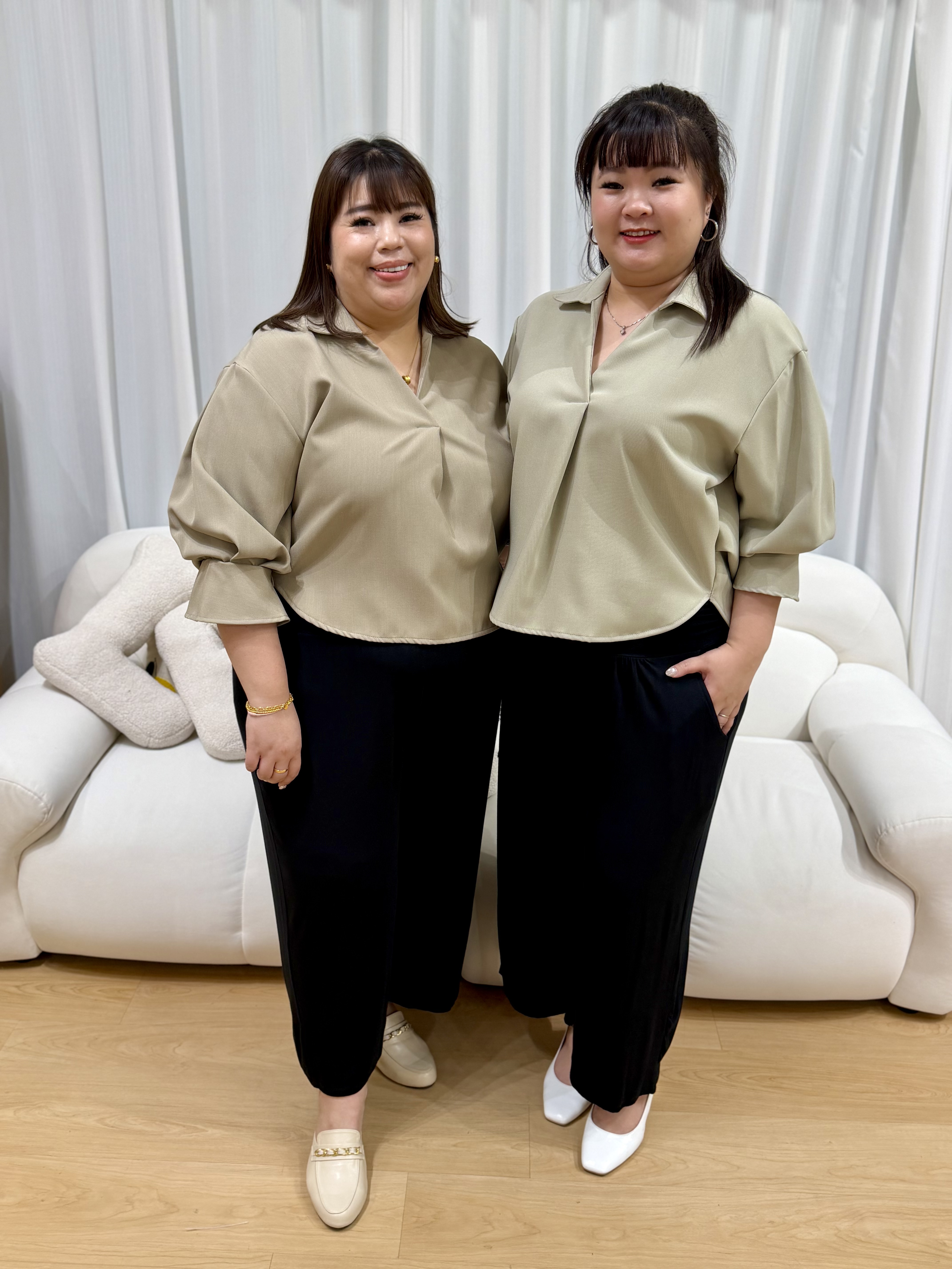Love+ Soojin Premium Collar Top | Plus Size Top