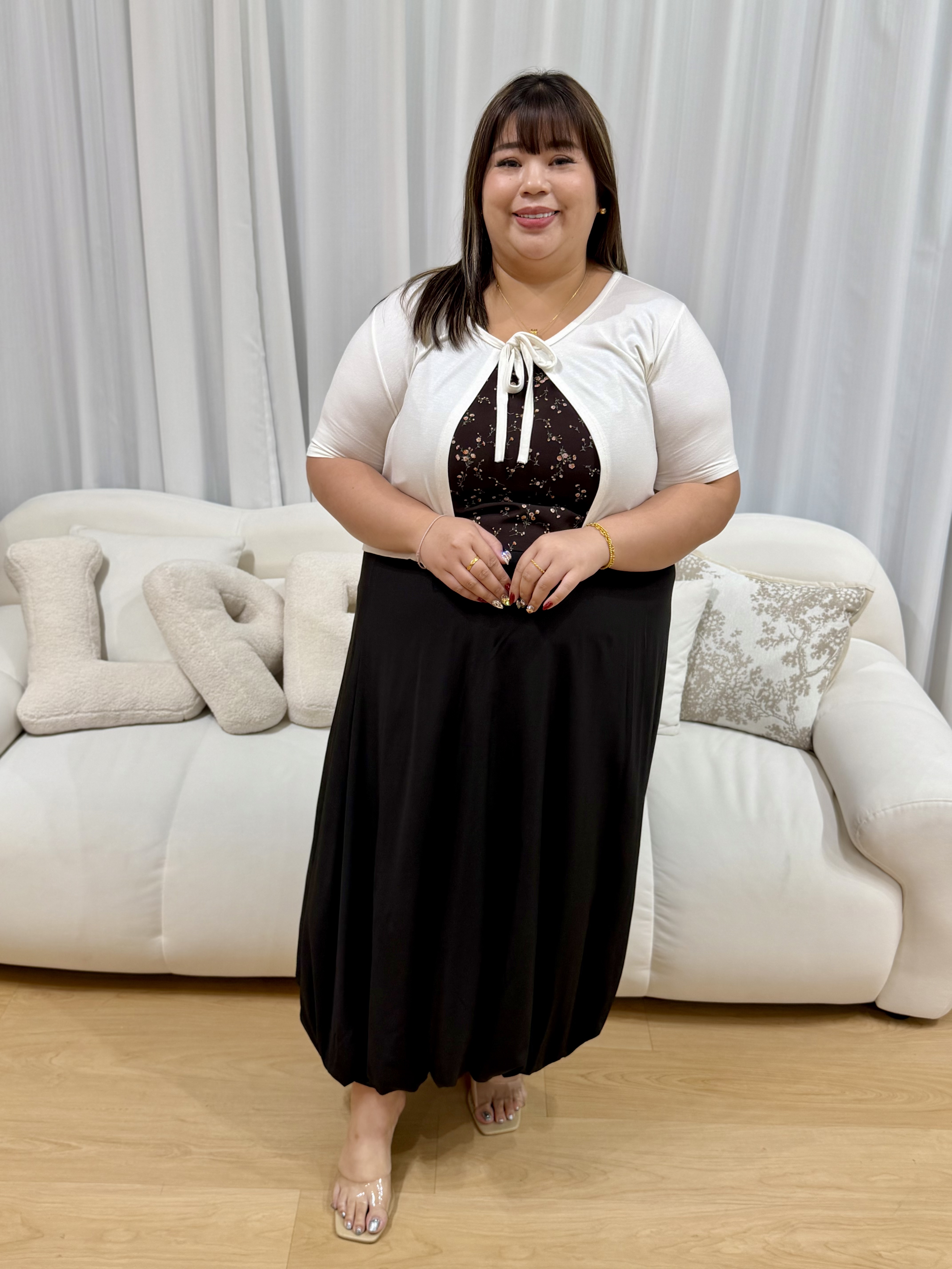 Tansy Abstract Floral Top (II) | Plus Size Top