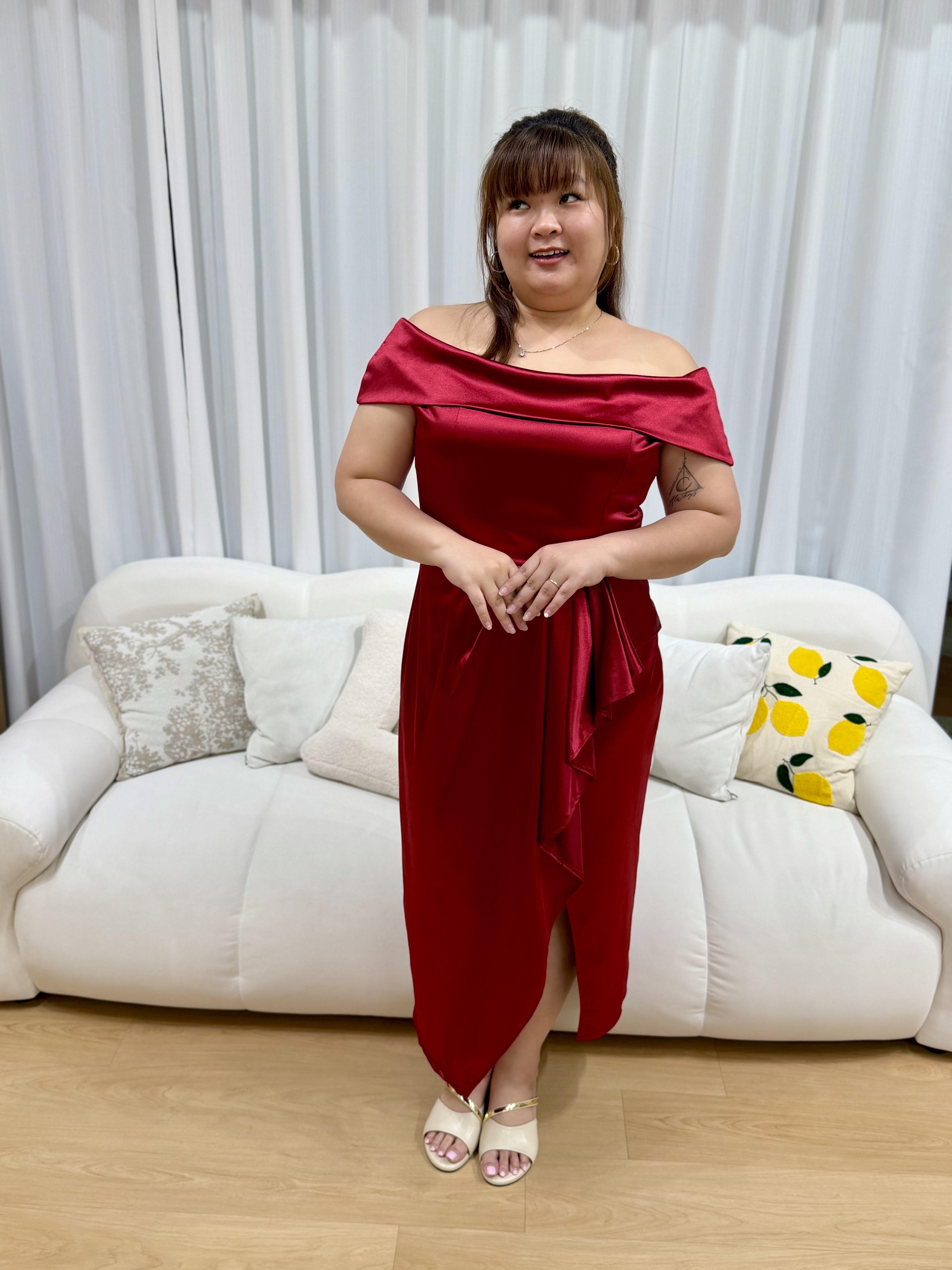 Love+ Miyaki Hiso Silky Dinner Dress | Plus Size Dinner Dress
