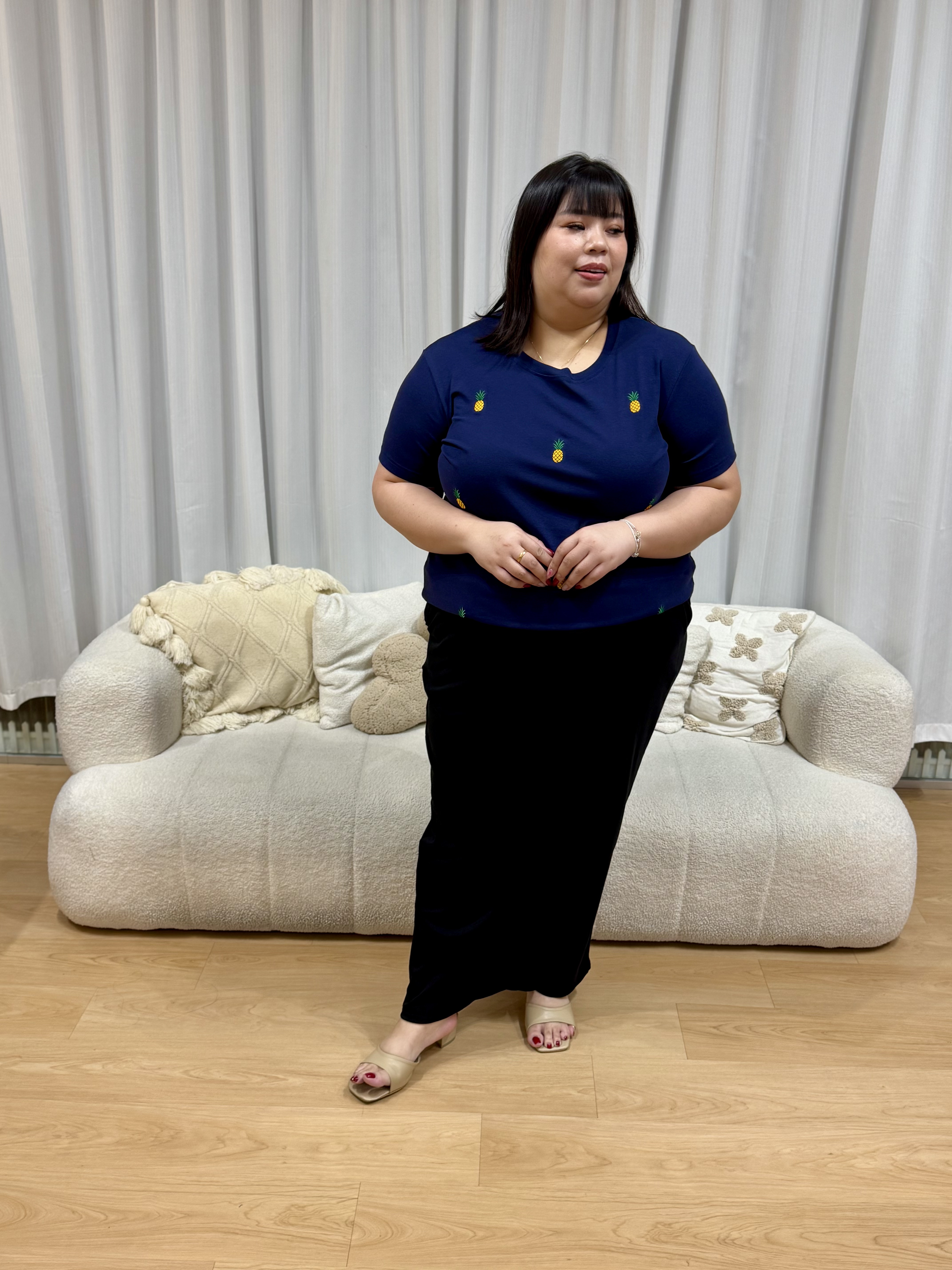 HUAT KA LIAO Pineapple Top | Plus Size Top