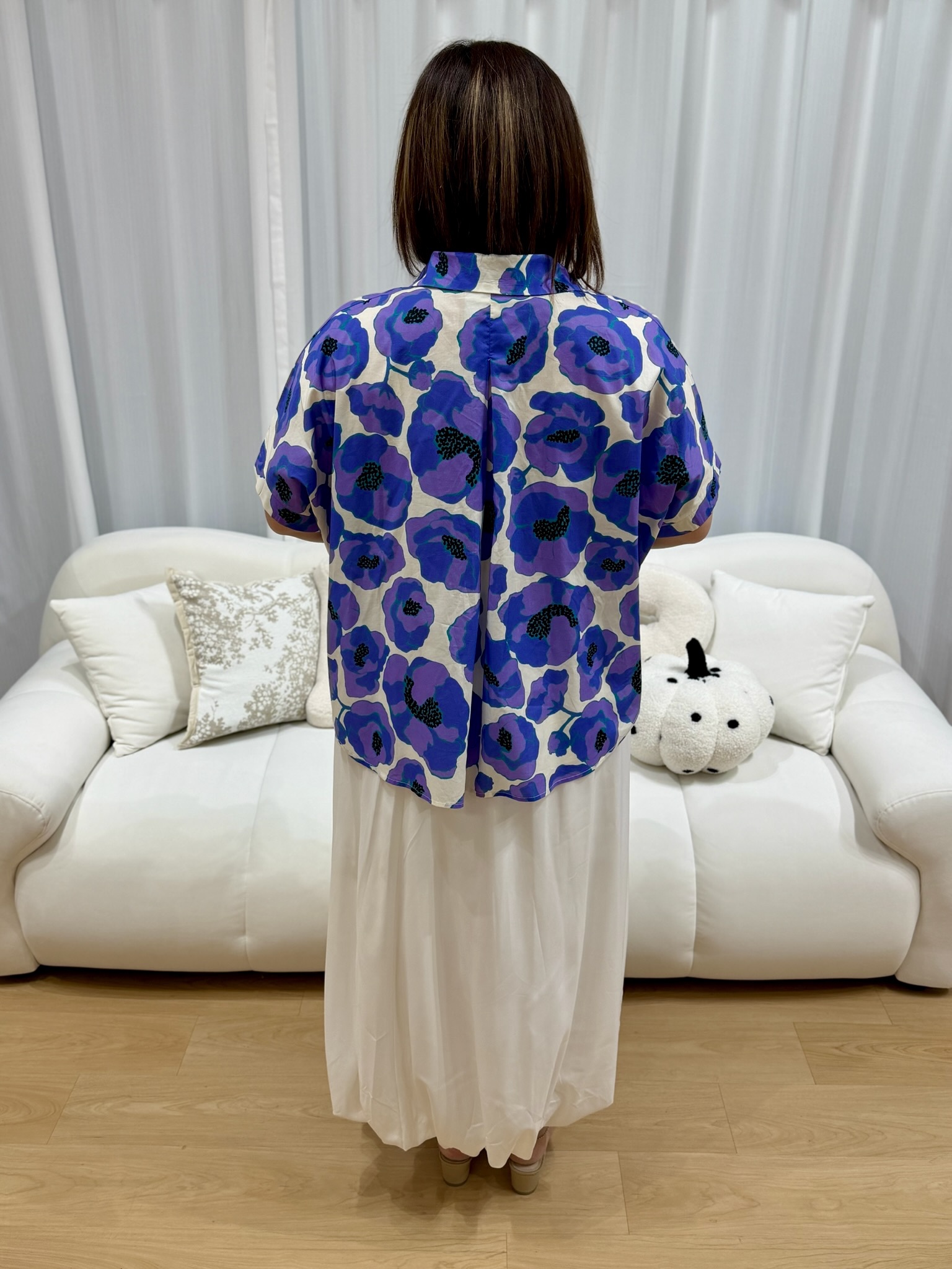 Japan Abstract Button Shirt | Plus Size Shirt